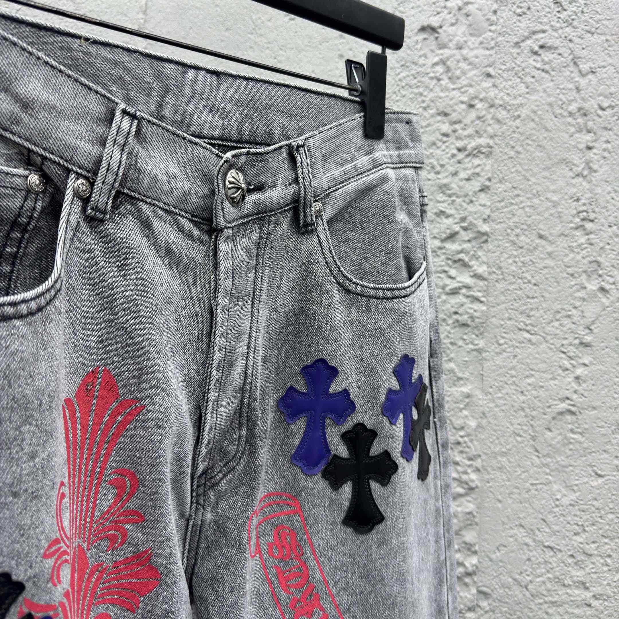 Chrome Hearts Cross Jeans - DesignerGu