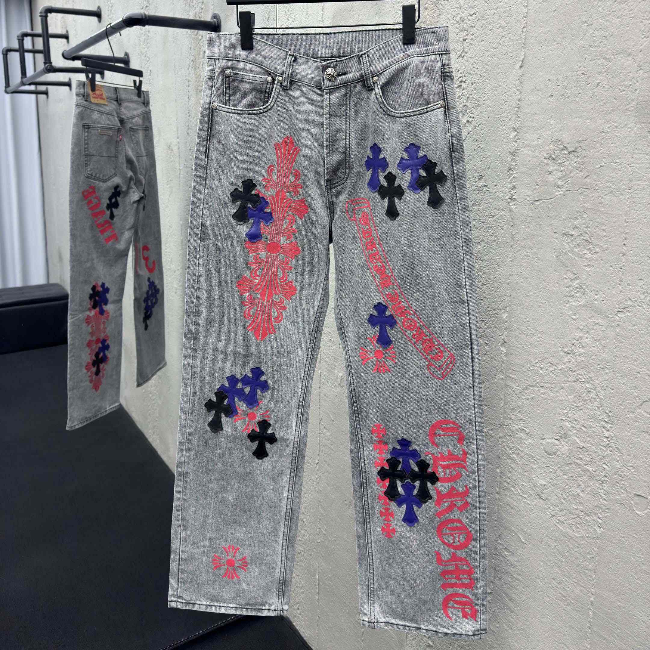 Chrome Hearts Cross Jeans - DesignerGu
