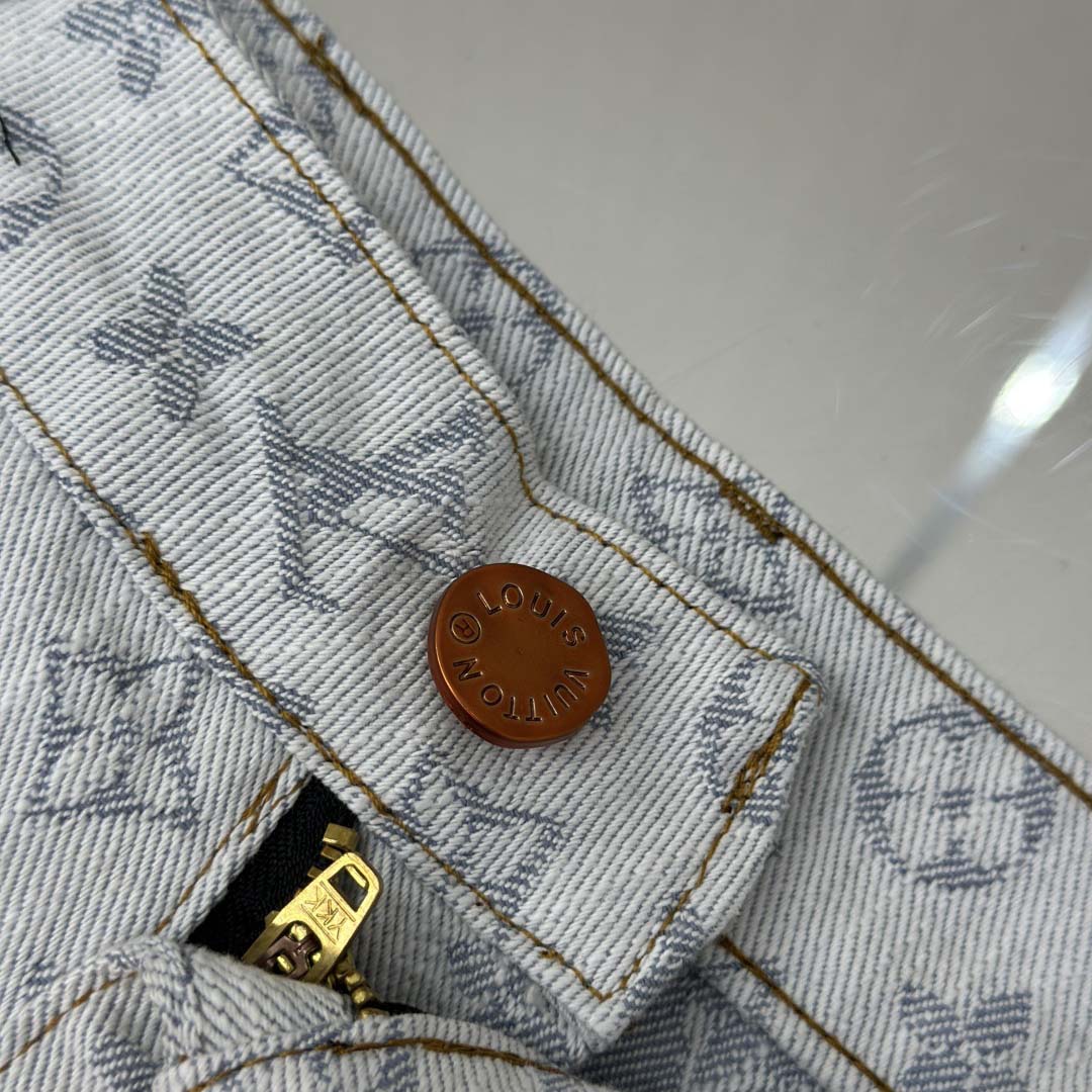 Louis Vuitton Monogram Denim Shorts - DesignerGu