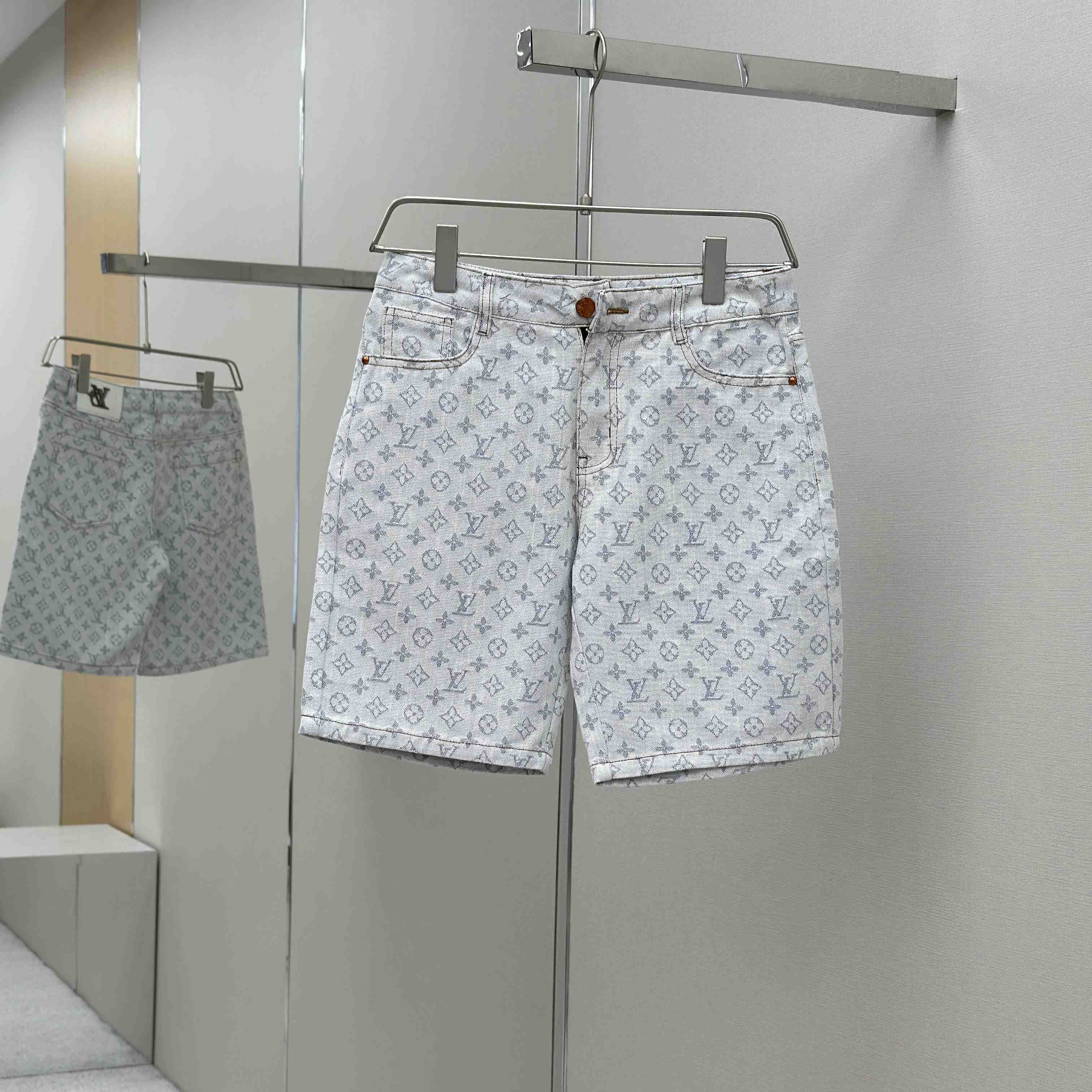Louis Vuitton Monogram Denim Shorts - DesignerGu