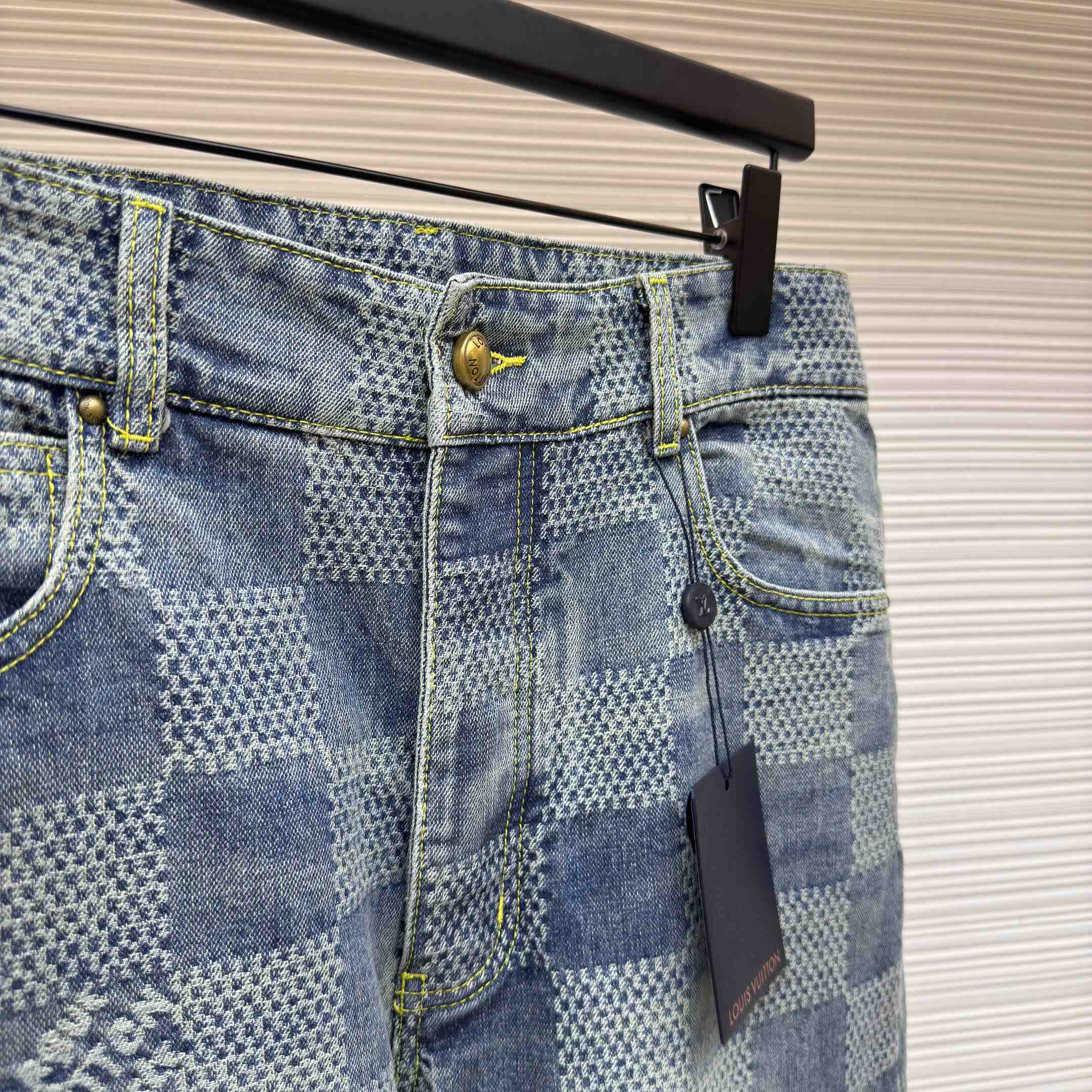 Louis Vuitton Damier Bootcut Denim Pants - DesignerGu