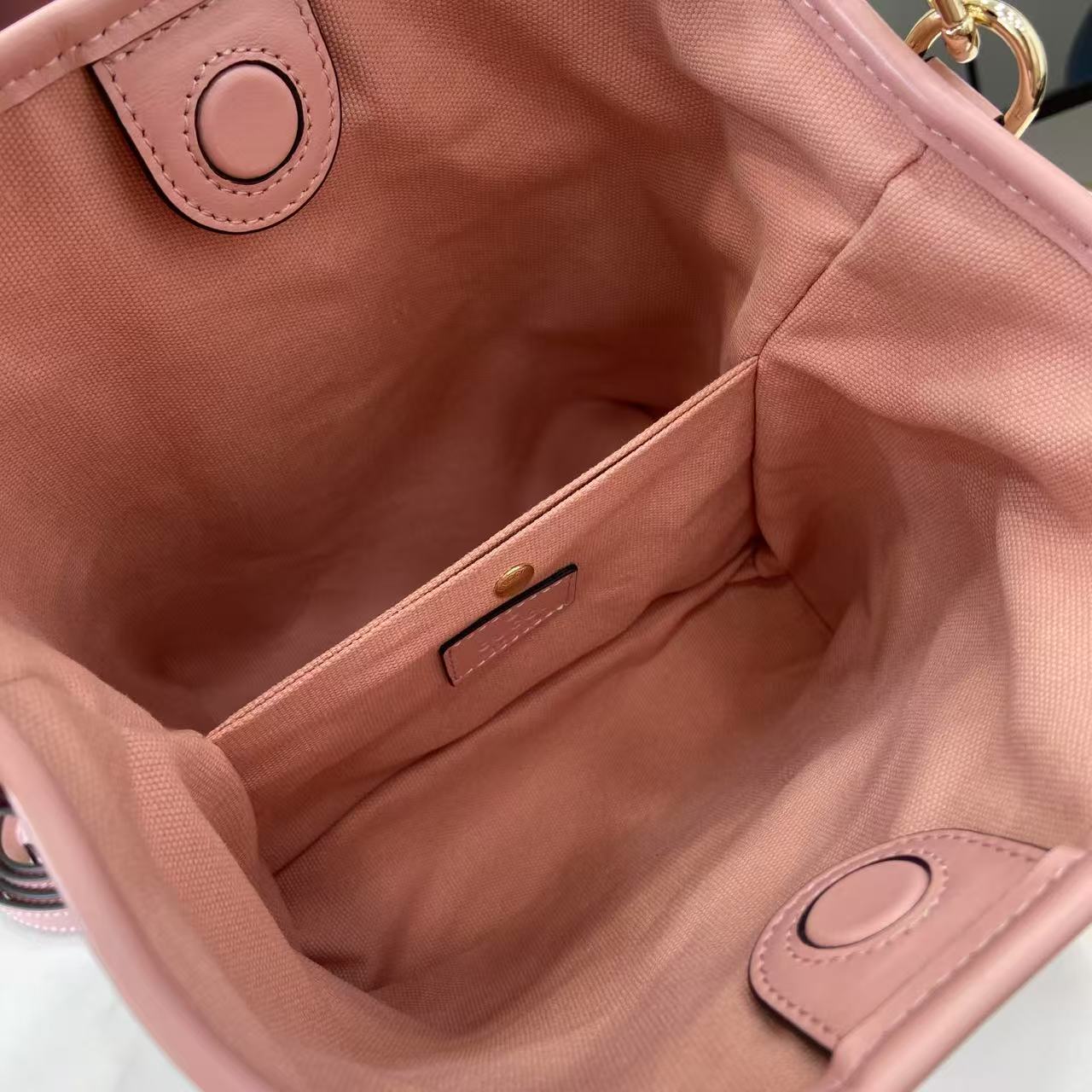 Gucci GG Emblem Nano Bucket Bag - DesignerGu