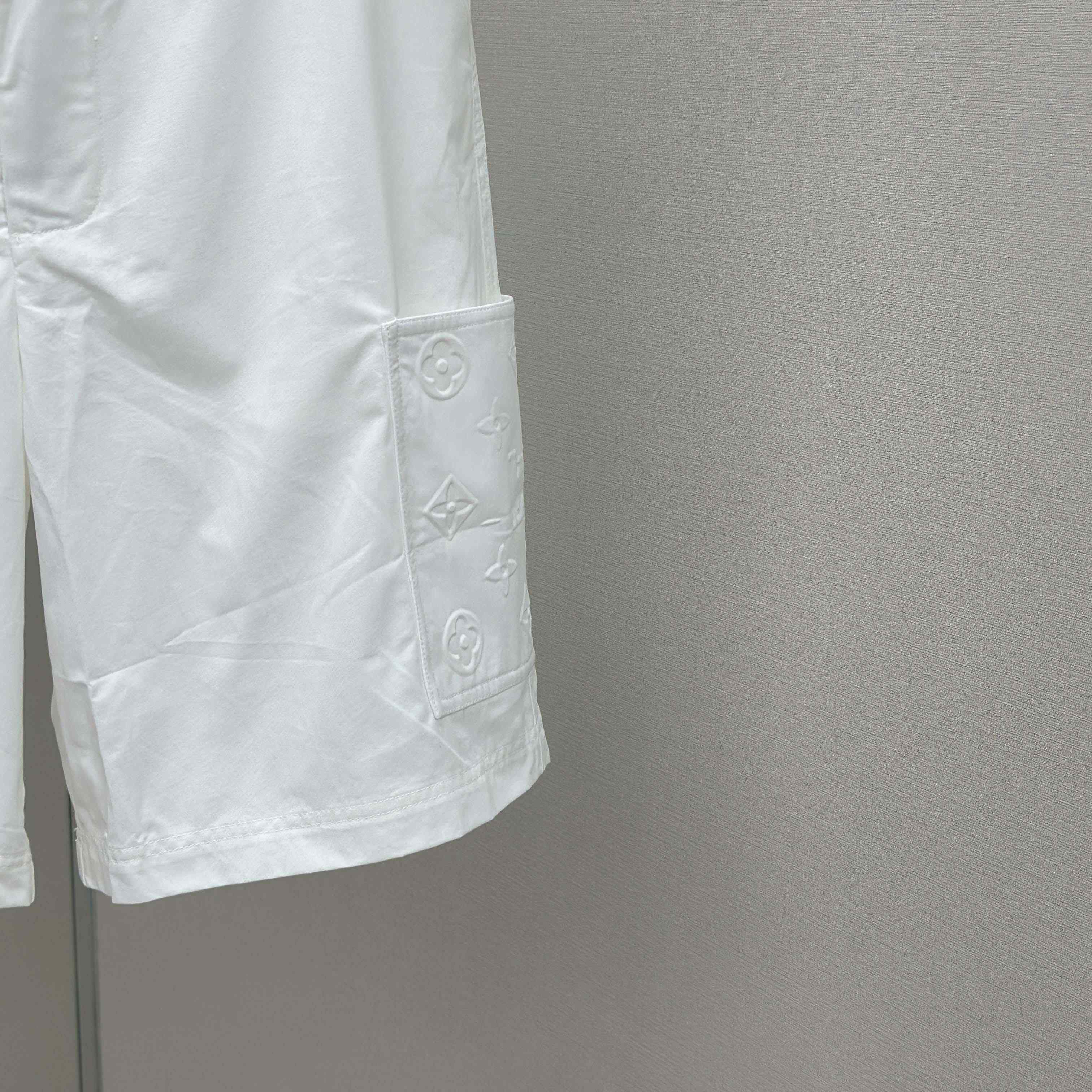 Louis Vuitton Monogram Pocket Cargo Shorts   - DesignerGu
