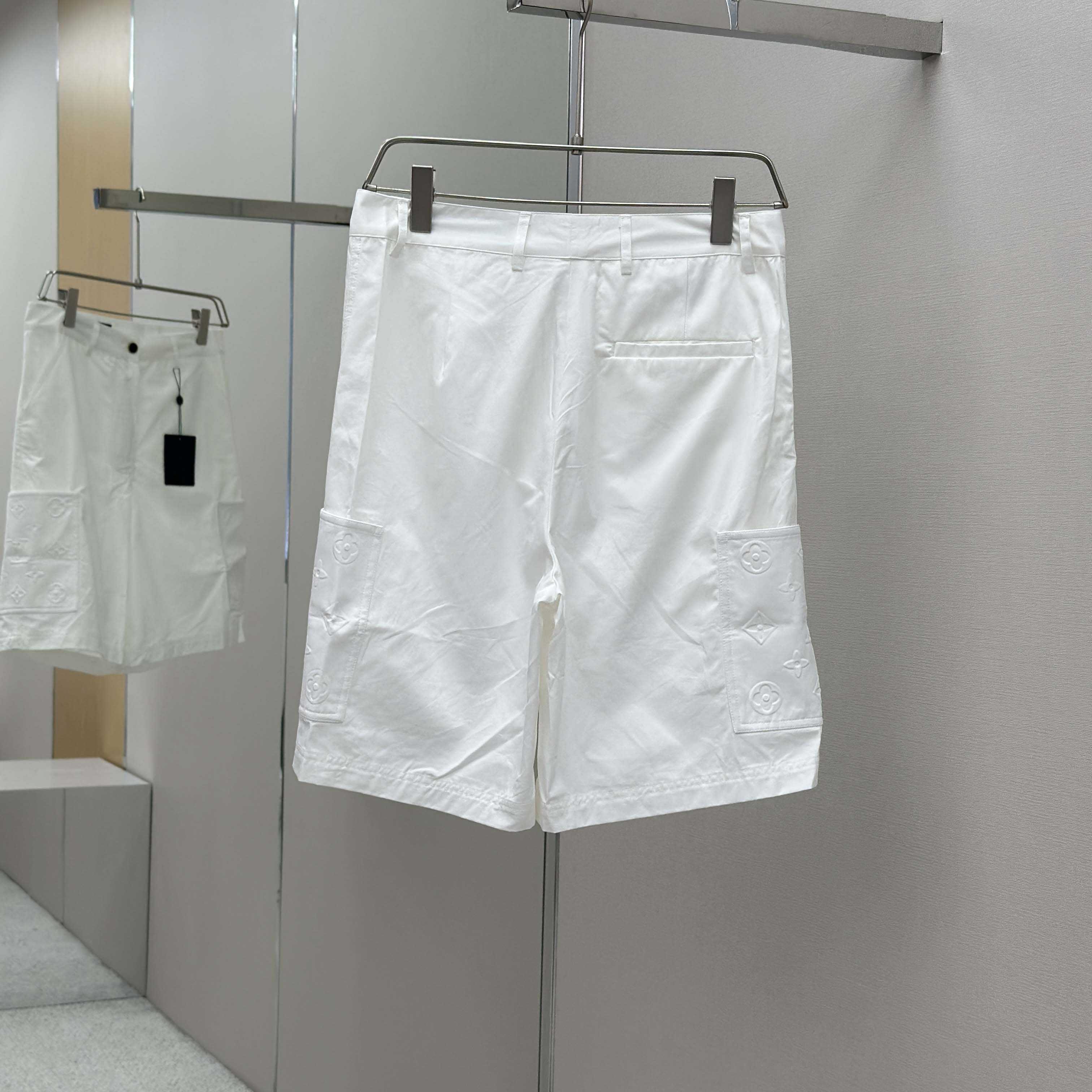Louis Vuitton Monogram Pocket Cargo Shorts   - DesignerGu