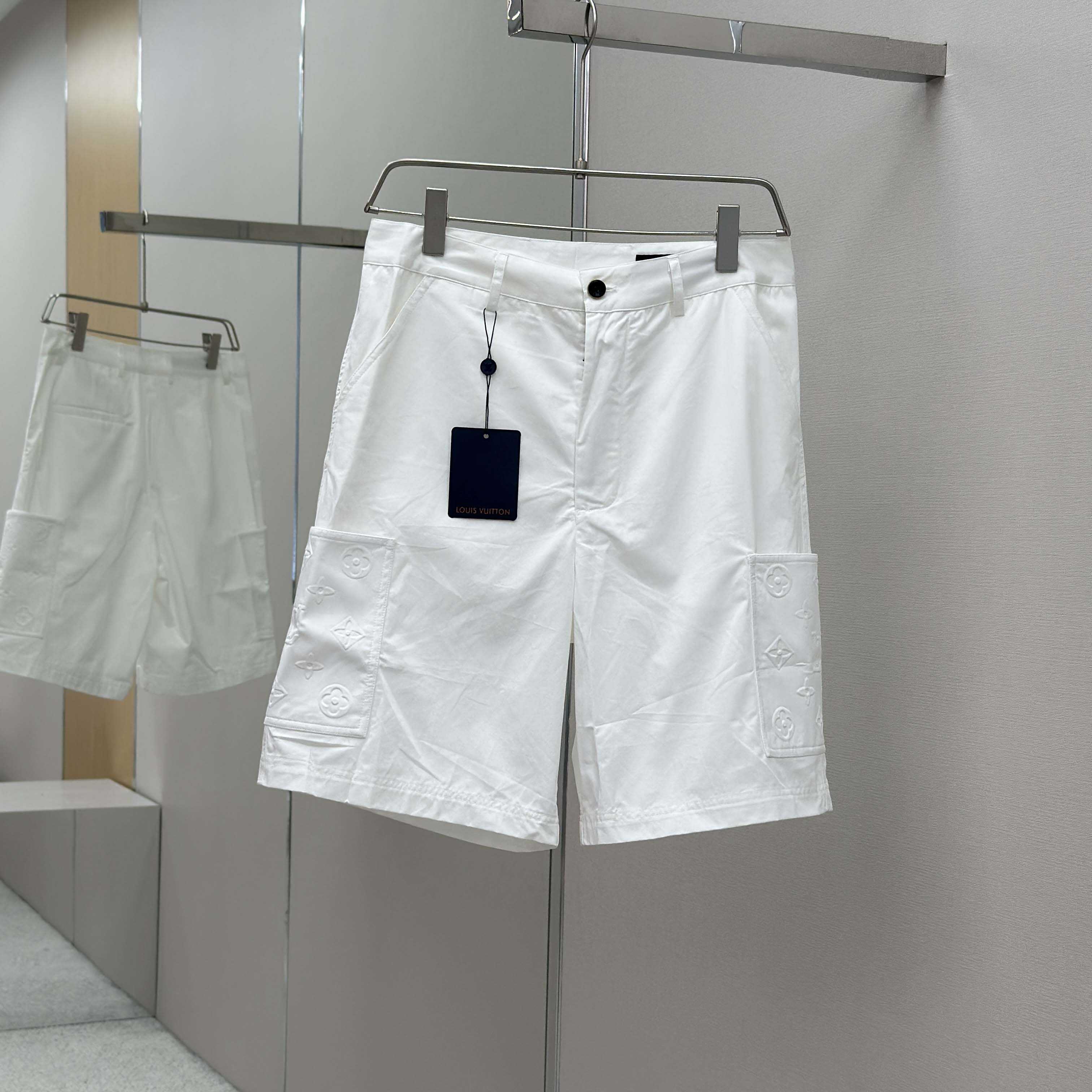 Louis Vuitton Monogram Pocket Cargo Shorts   - DesignerGu