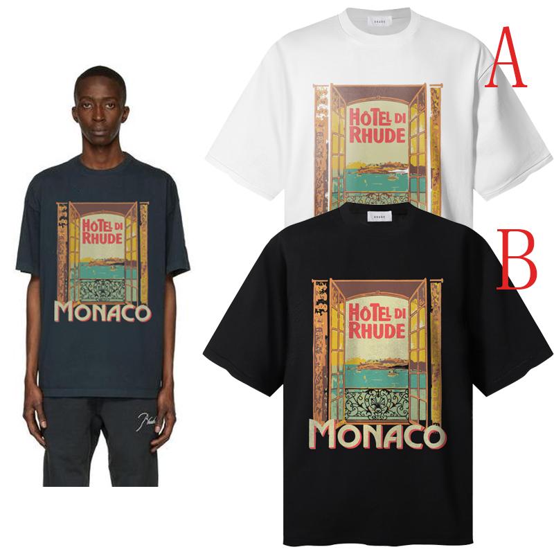 Rhude Hotel De Rhude Cotton T-shirt - DesignerGu