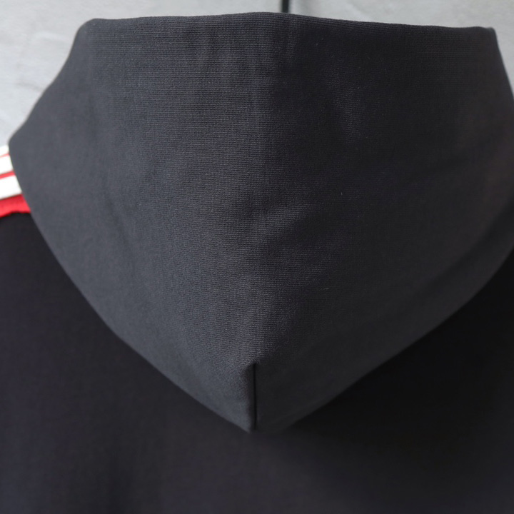 Balenciaga Unity Sports Icon Large Hoodie in faded black and white dry fleece - DesignerGu