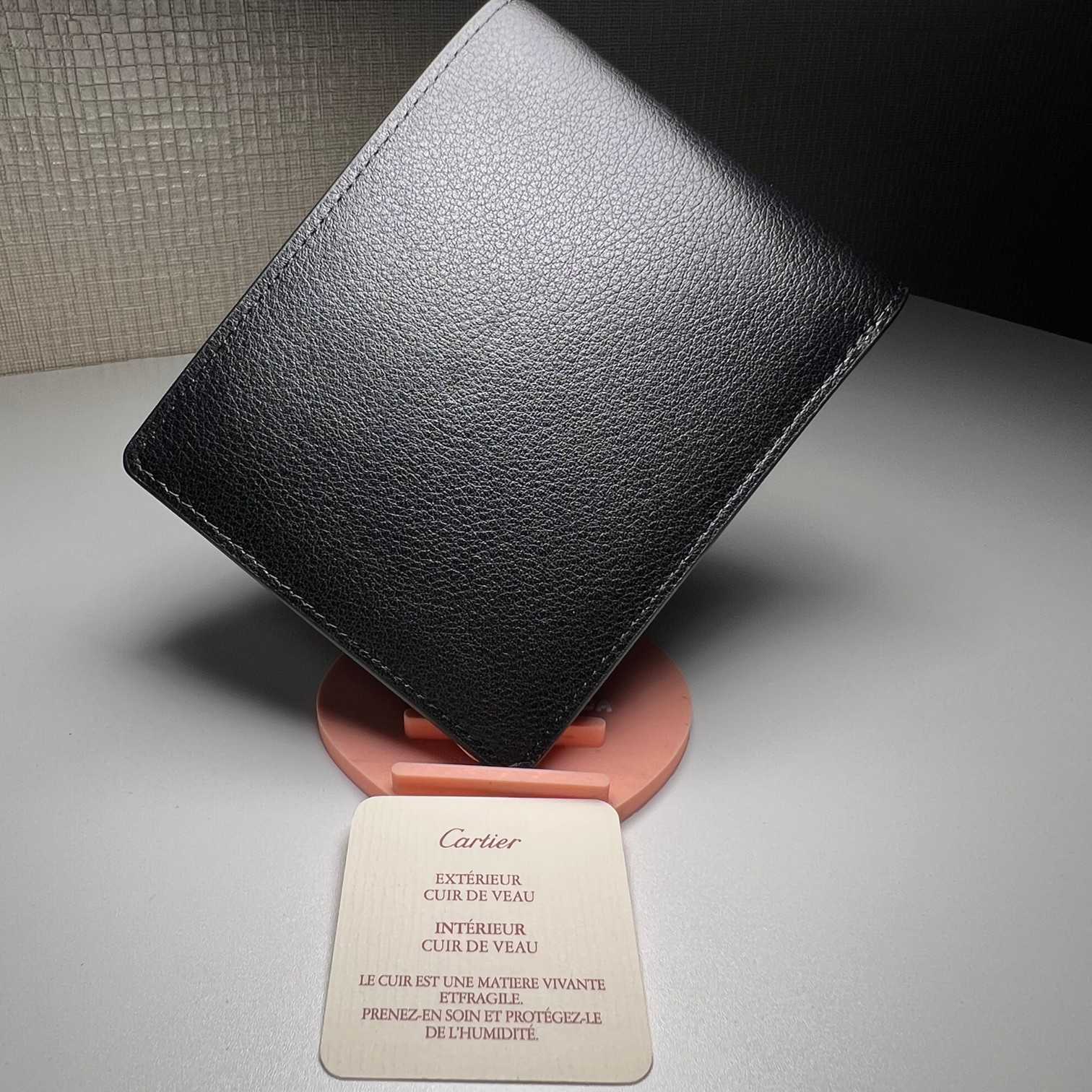 Cartier BlackRed Leather Double Logo Wallet  12*9.5cm - DesignerGu
