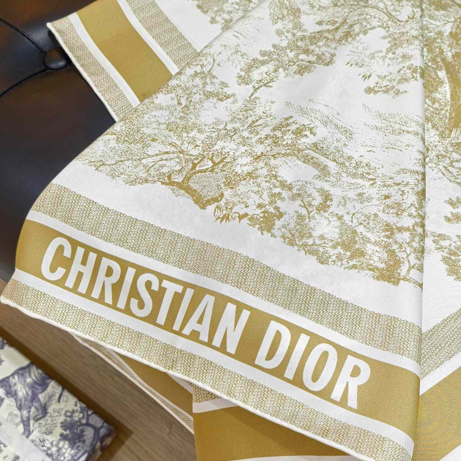 Dior Toile de Jouy Sauvage 90 Square Scarf  - DesignerGu