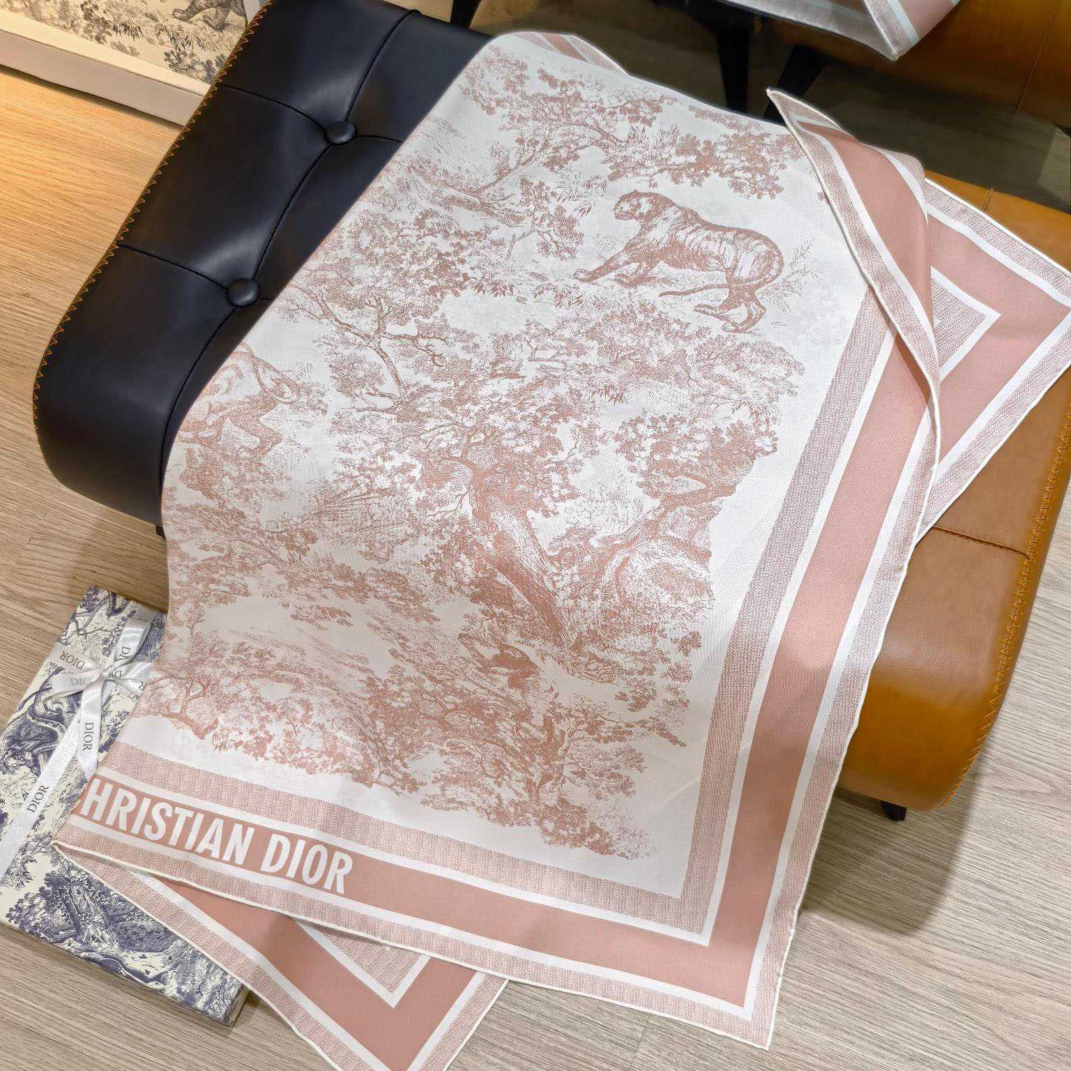 Dior Toile de Jouy Sauvage 90 Square Scarf  - DesignerGu