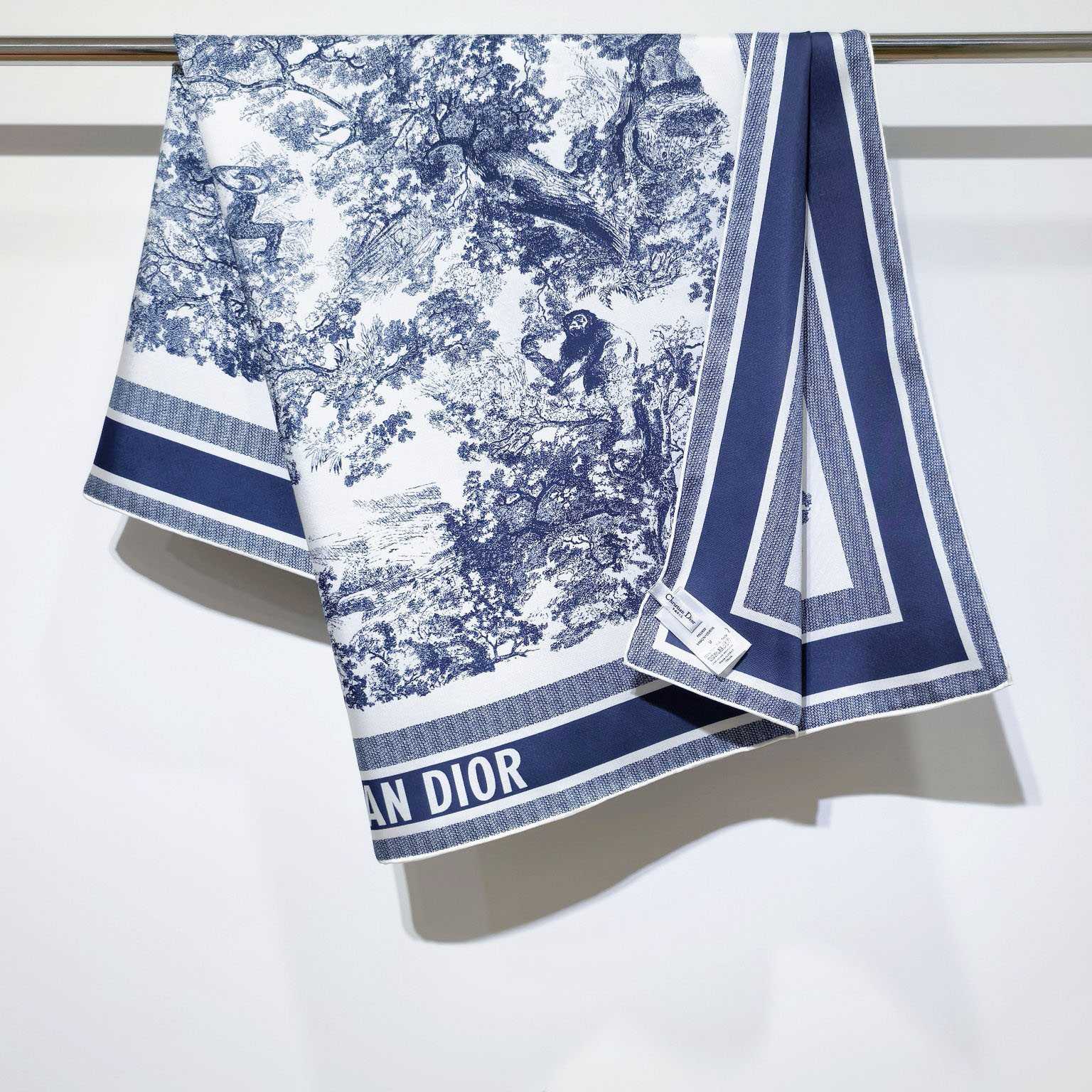 Dior Toile de Jouy Sauvage 90 Square Scarf  - DesignerGu