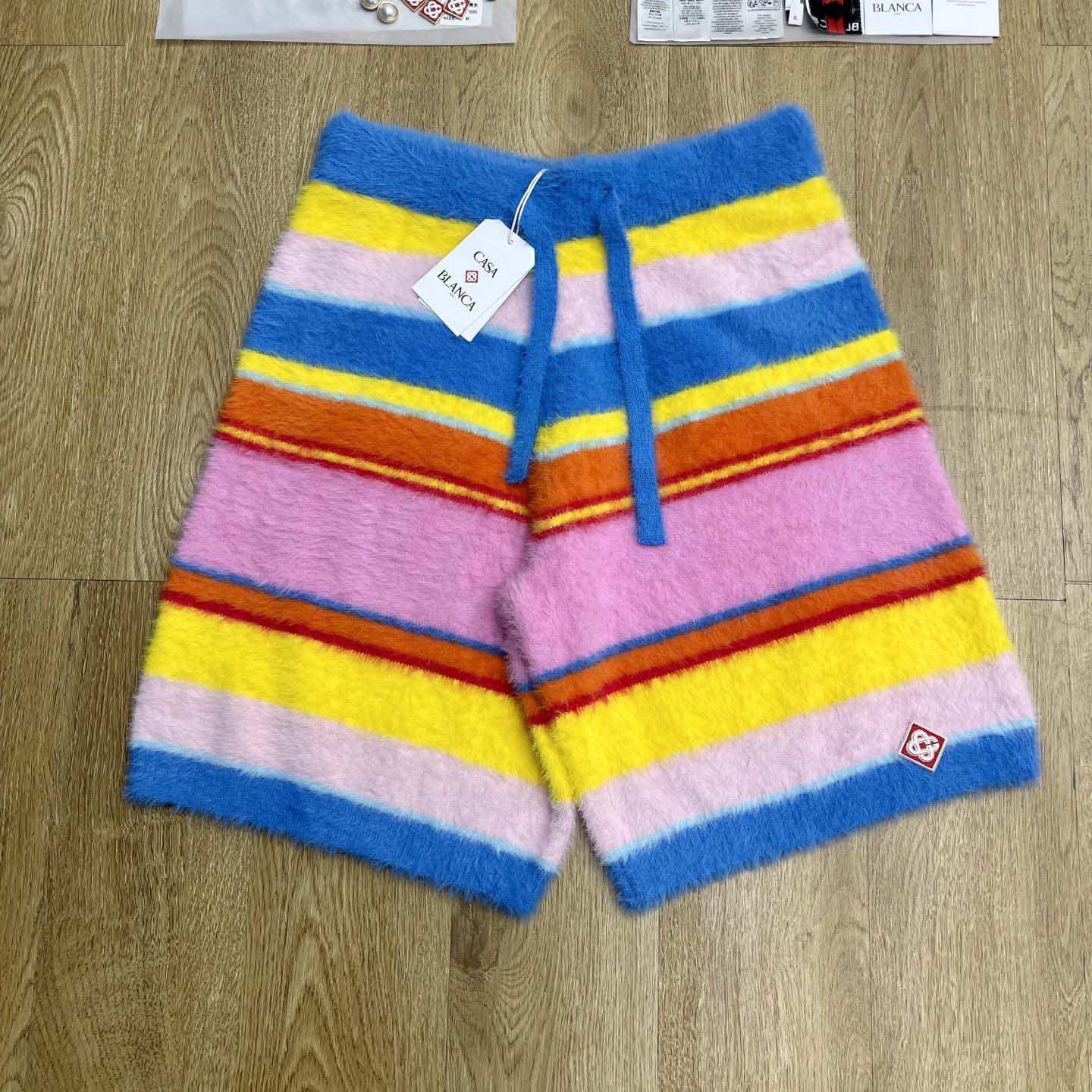 Casablanca Fluffy Oversize Shorts 'Multicolor/Blue'   Z6022 - DesignerGu