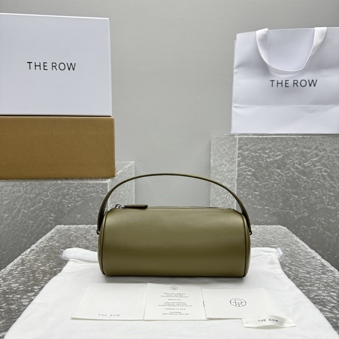 The Row Round 90's Bag In Leather The Row Round 90's Bag In Leather - DesignerGu