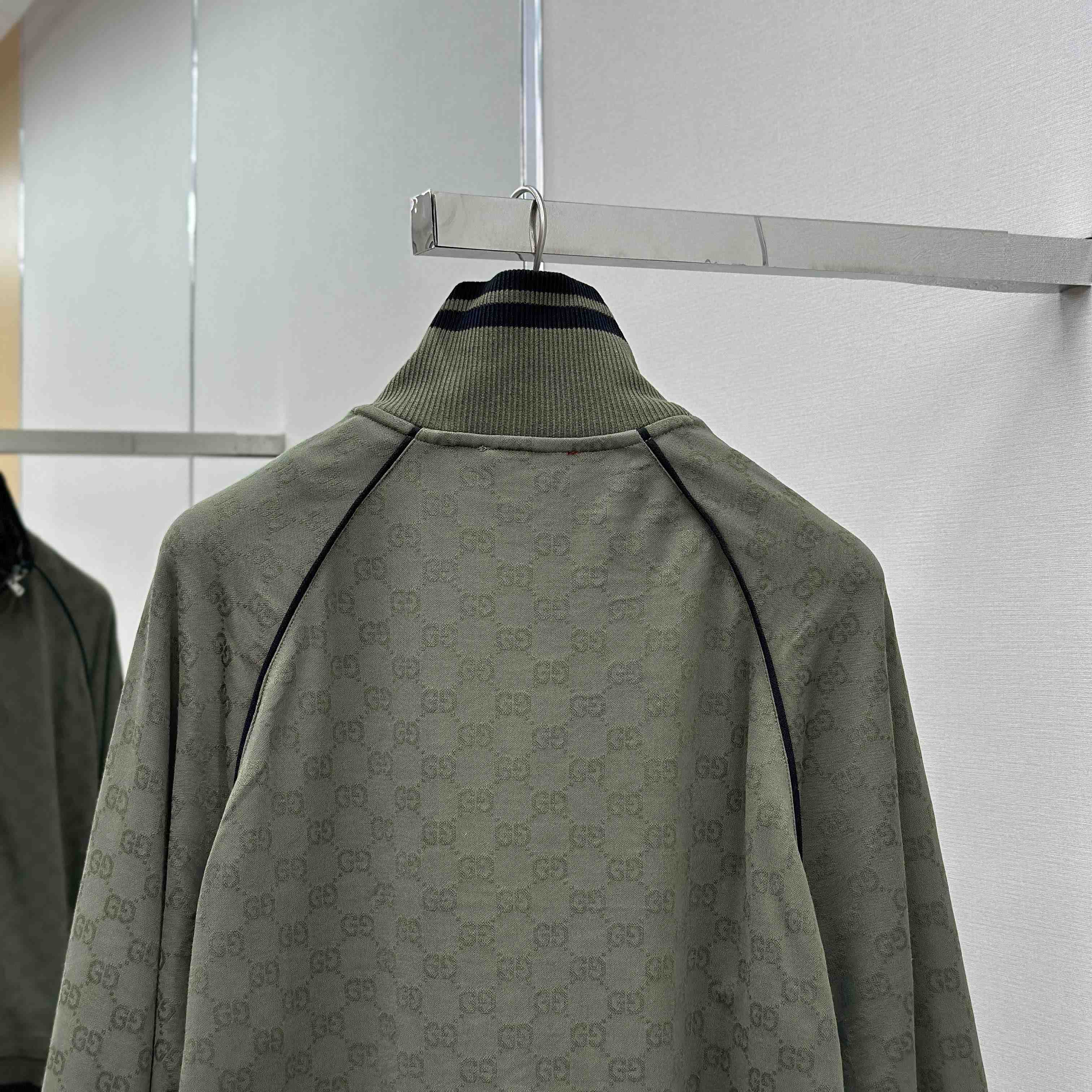 Gucci GG Jersey Jacquard Zip Jacket - DesignerGu