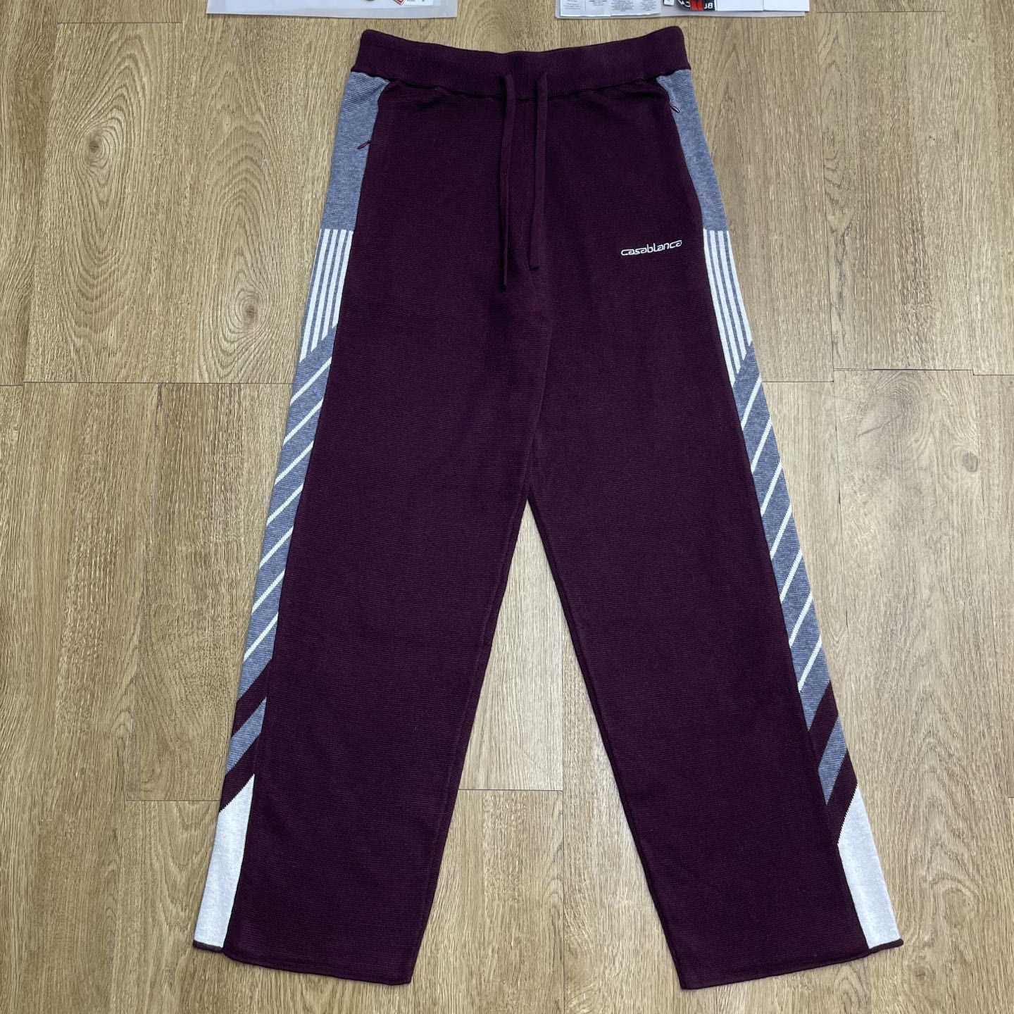 Casablanca Diagonal Tennis Merino Trousers   Z6026 - DesignerGu