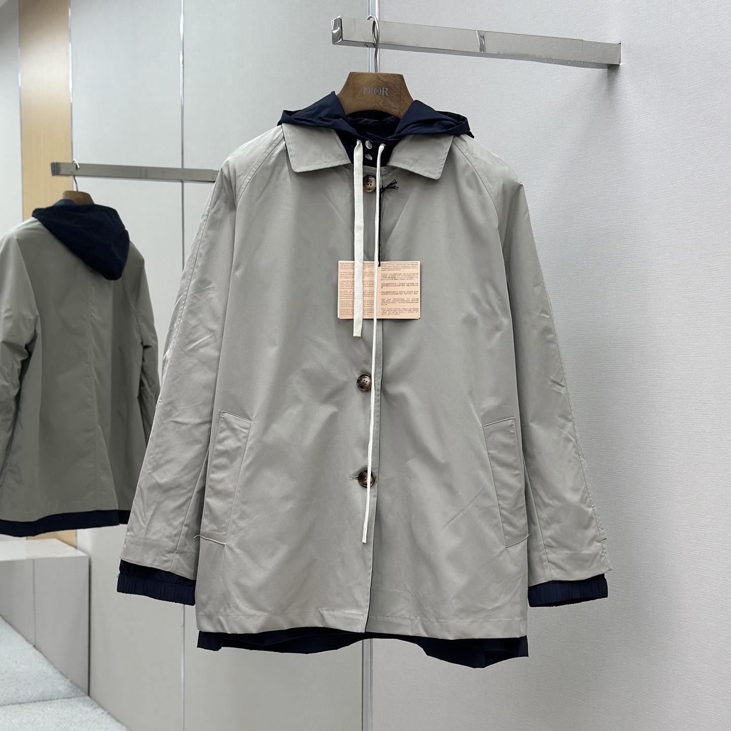 Miu Miu Panama Cotton And Technical Pongé Blouson Jacket Miu Miu Panama Cotton And Technical Pongé Blouson Jacket - DesignerGu