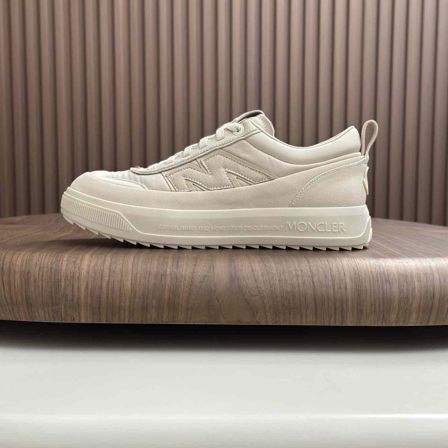 Moncler Men's White Altive Nubuck Suede Sneakers Moncler Men's White Altive Nubuck Suede Sneakers - DesignerGu