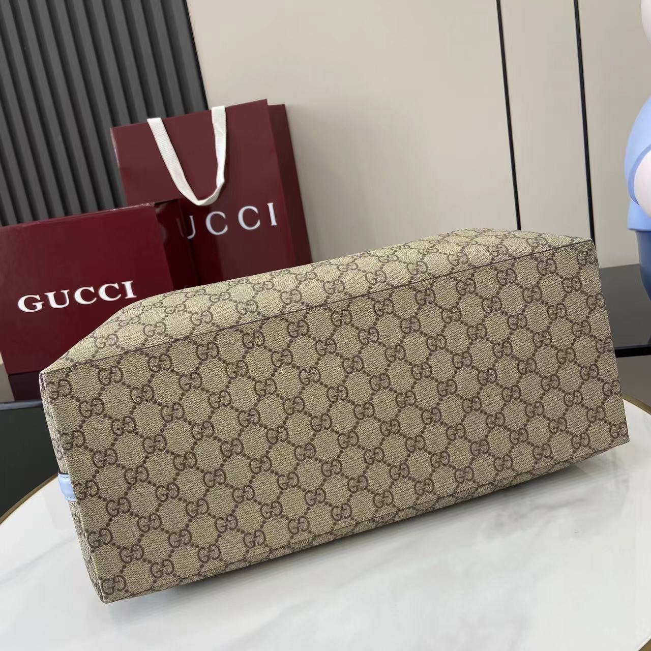 Gucci GG Emblem Large Tote Bag - DesignerGu