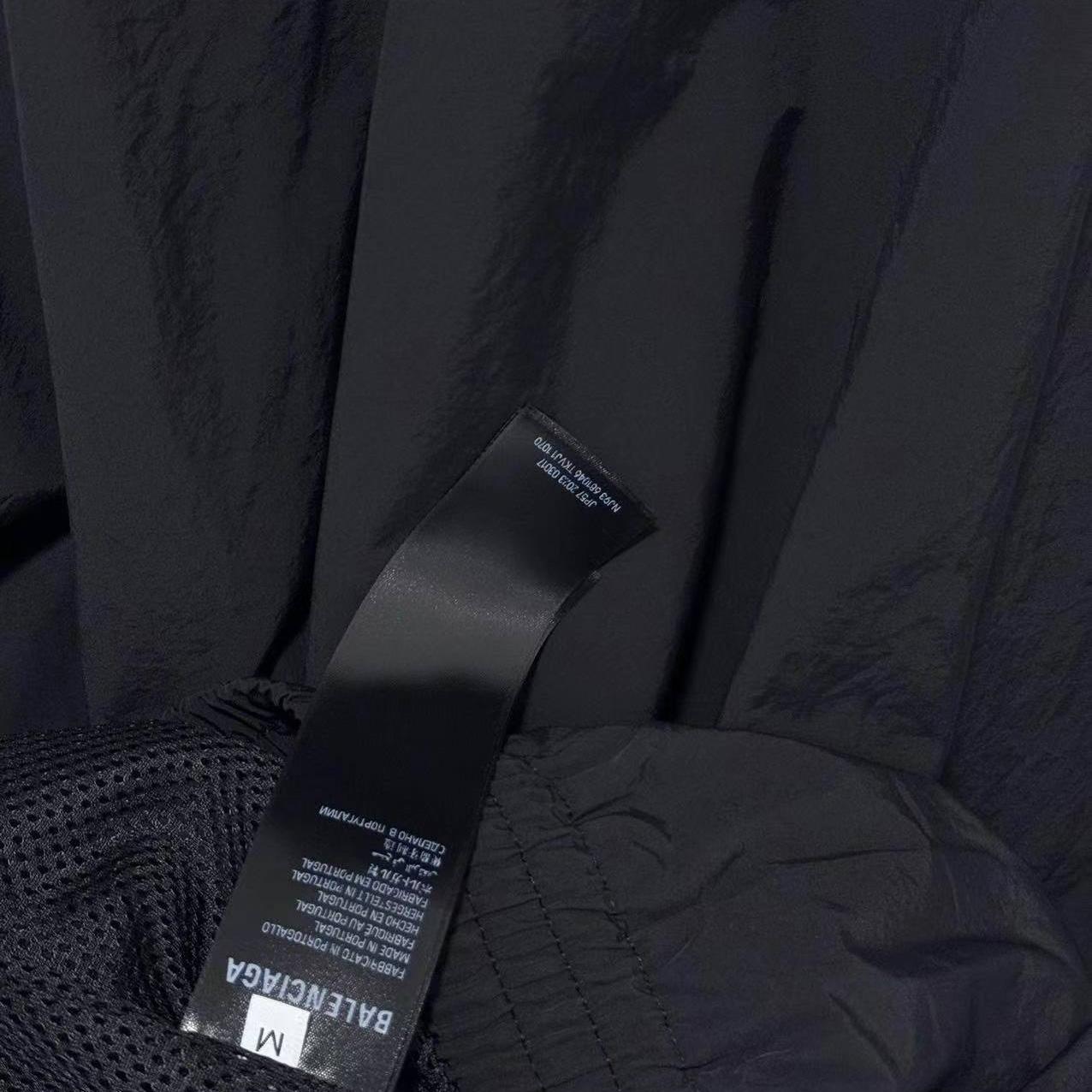 Balenciaga Tracksuit Jacket Medium Fit In Black  - DesignerGu