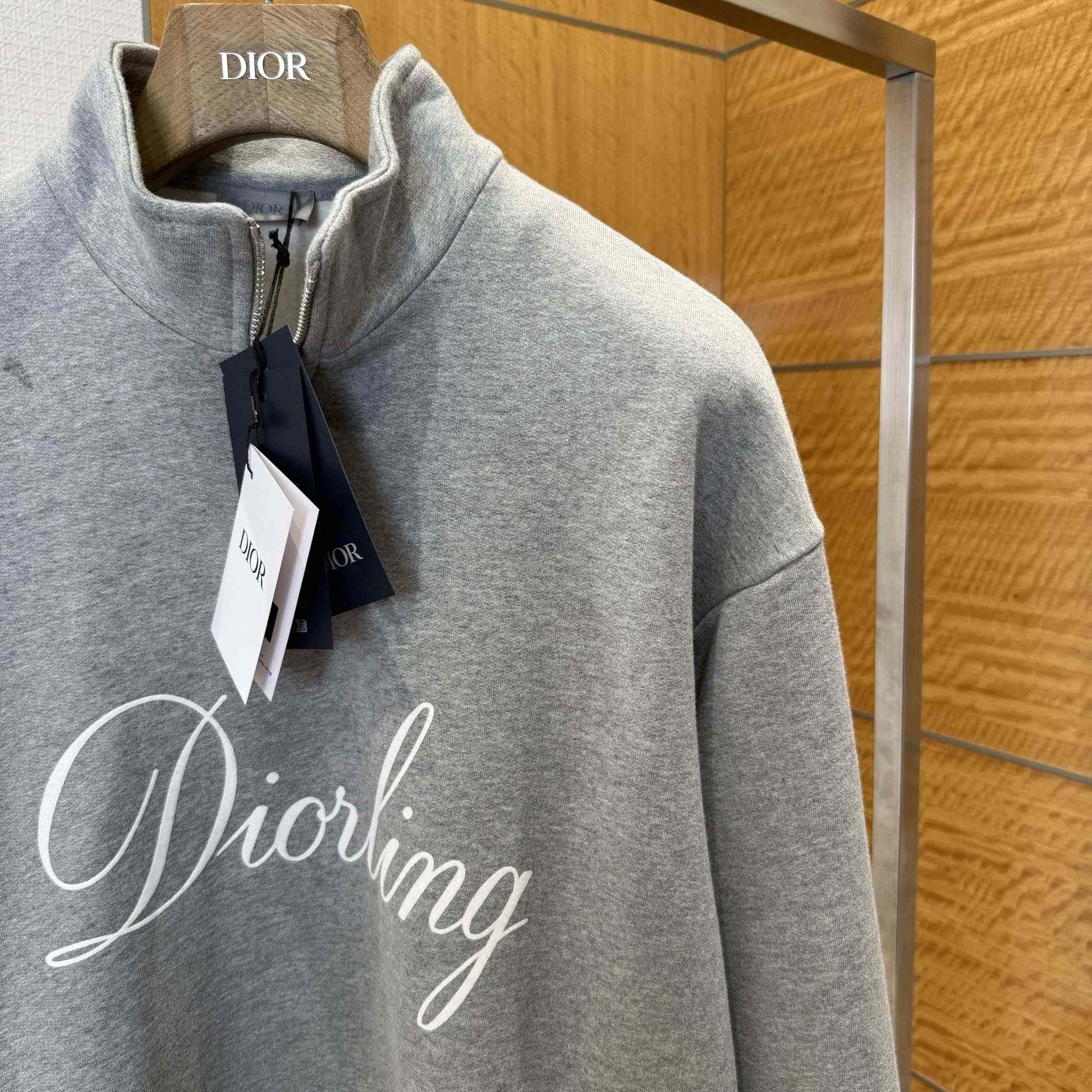Dior Diorling Sweatshirt with Zipped Collar - DesignerGu