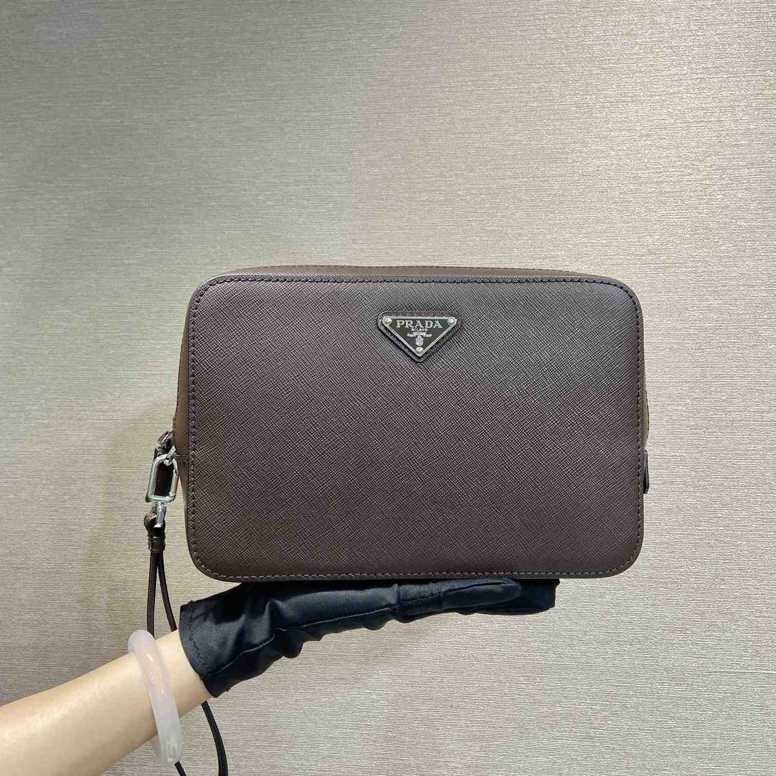 Prada Leather Clutch Bag (23.5*15.5*6.5cm) - DesignerGu