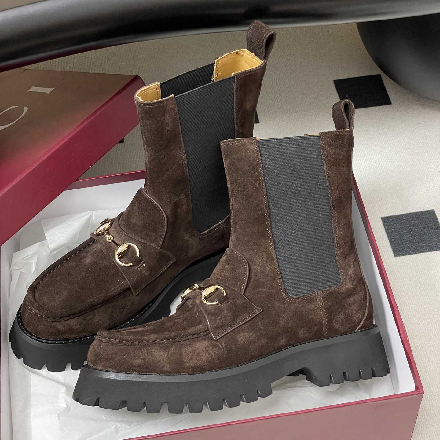 Gucci Women's Ankle Boot With Horsebit - DesignerGu