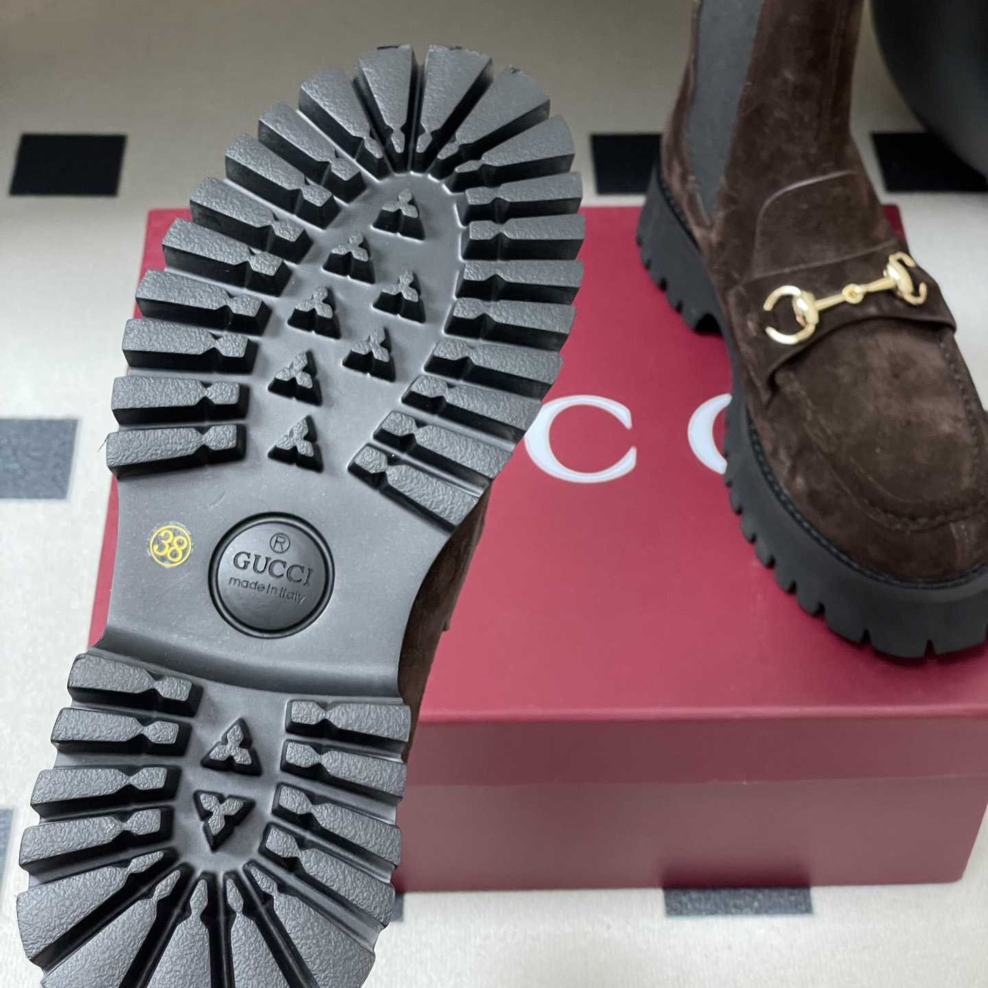 Gucci Women's Ankle Boot With Horsebit - DesignerGu