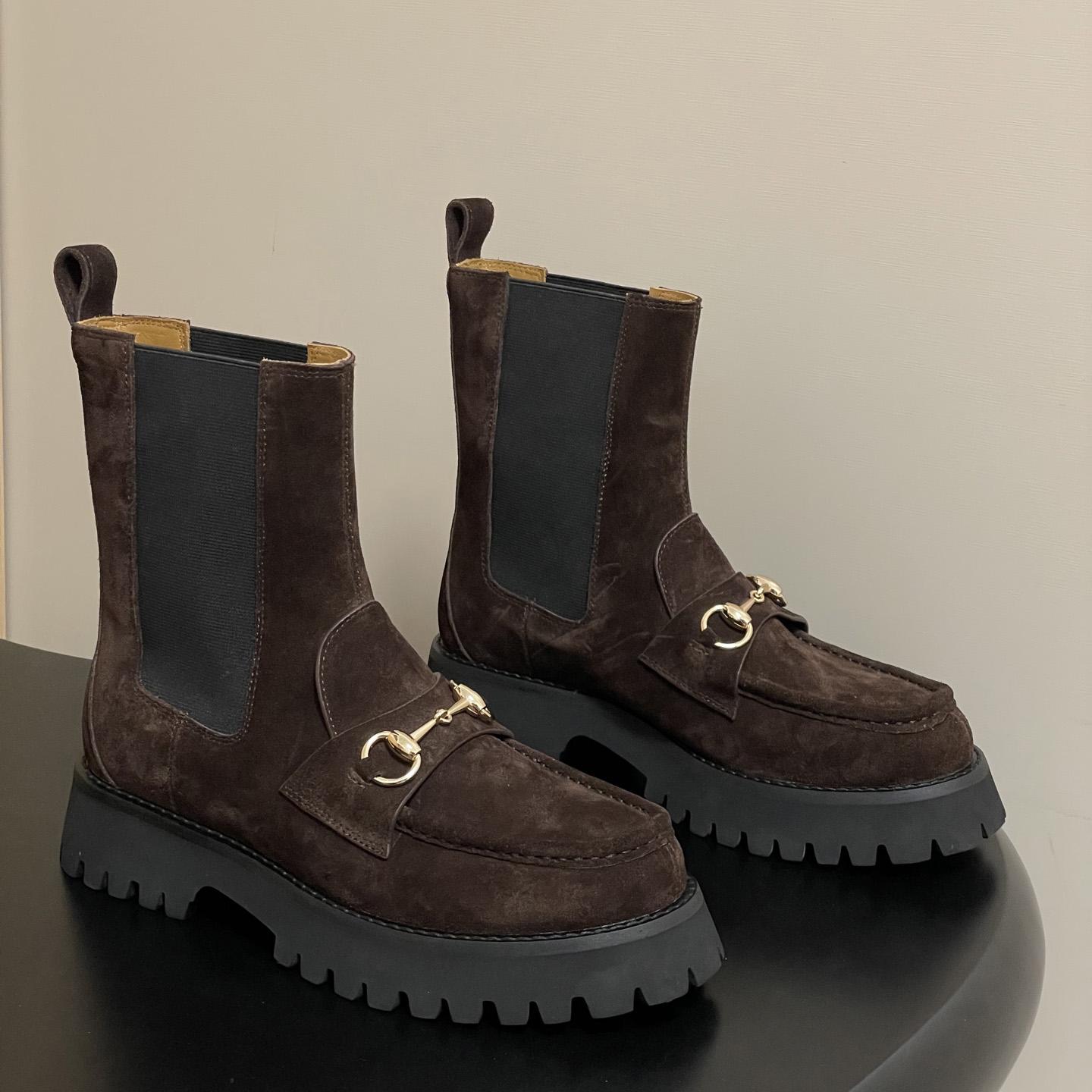 Gucci Women's Ankle Boot With Horsebit - DesignerGu