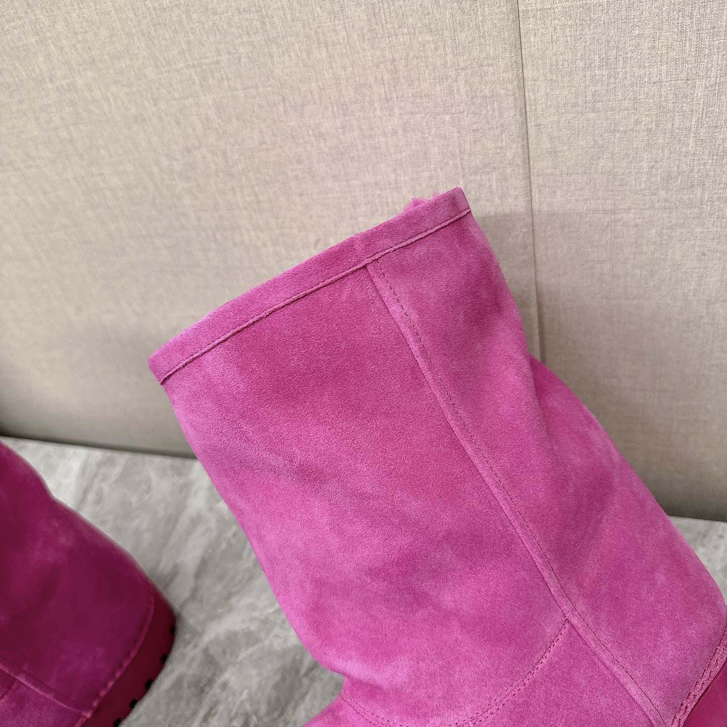 Balenciaga Alaska Fur High Boots - DesignerGu
