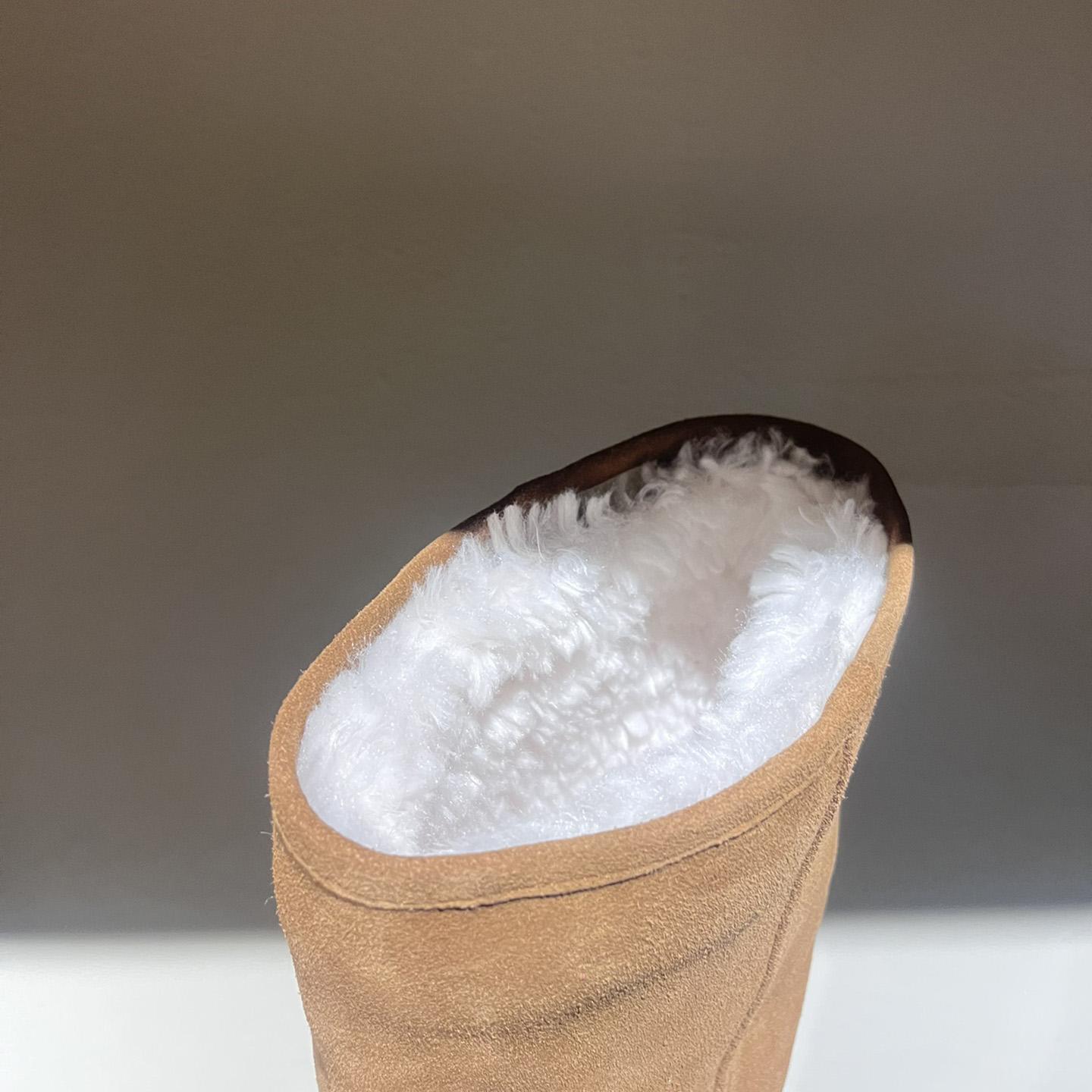 Balenciaga Alaska Fur High Boots - DesignerGu