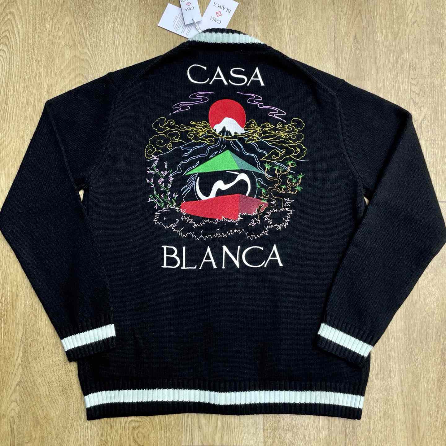 Casablanca Embroidered Panel Cardigan   Z6035 - DesignerGu