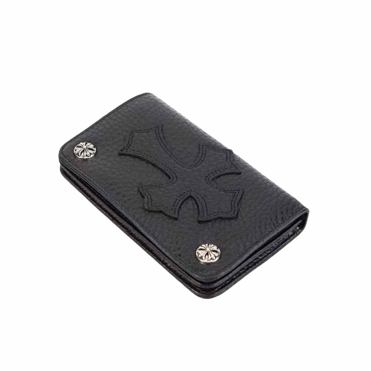 Chrome Heart Leather Cross Wallet - DesignerGu