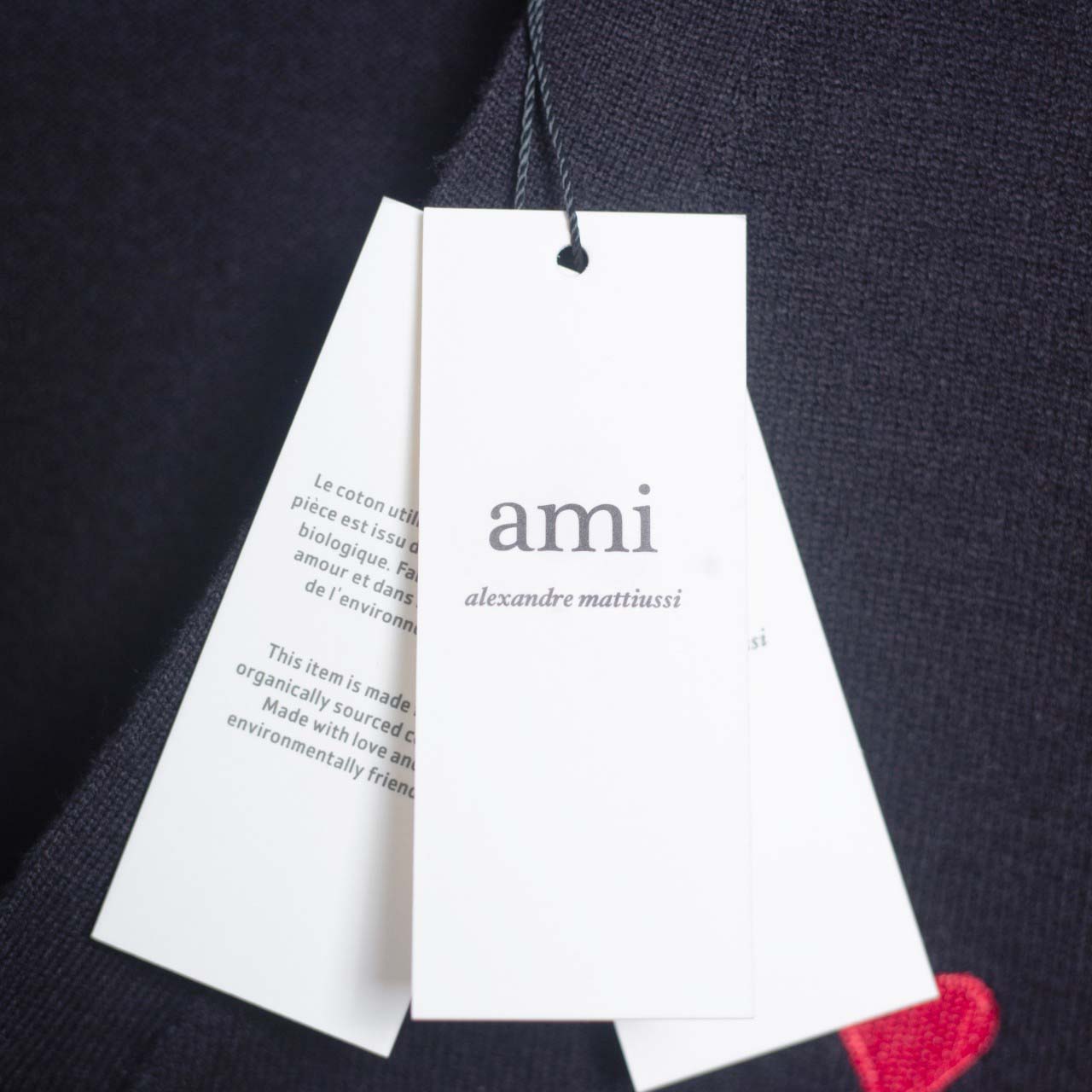 AMI Paris Ami De Coeur Wool Cardigan - DesignerGu