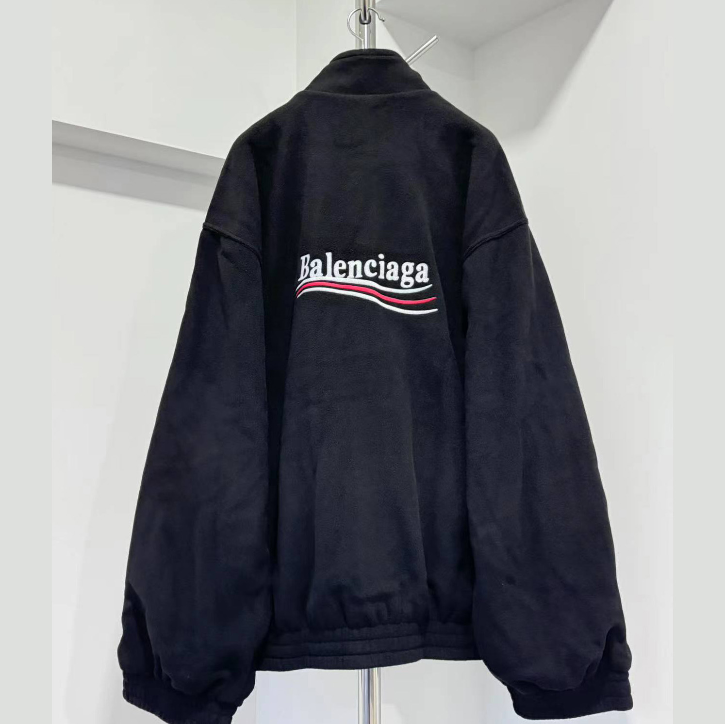 Balenciaga Political Campaign Zip-Up Jacket - DesignerGu