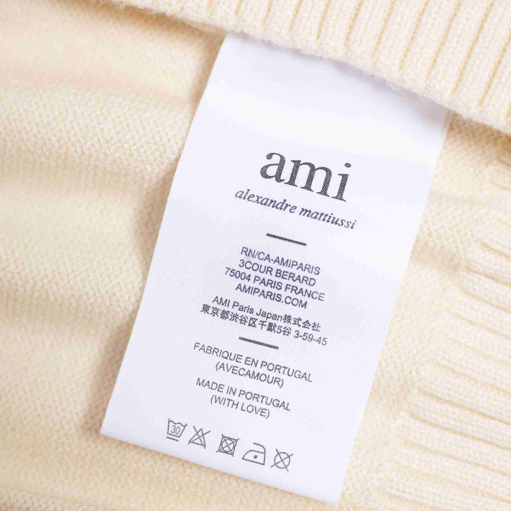 AMI Paris Ami De Coeur Patch Sweater - DesignerGu