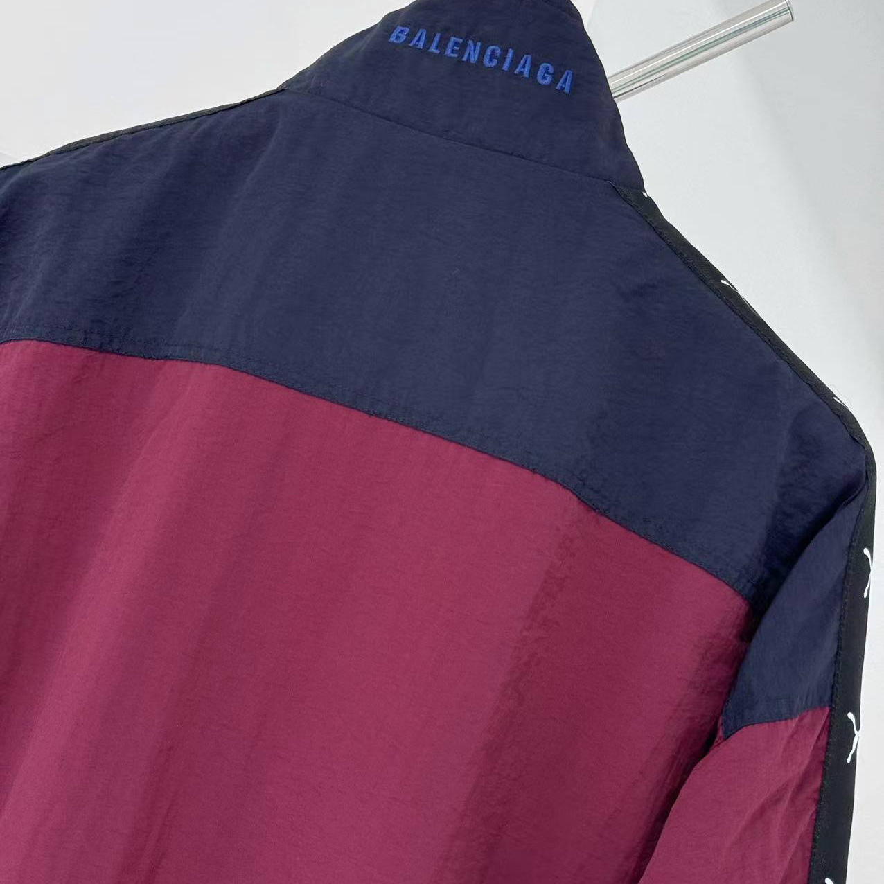 Balenciaga I PUMA Tracksuit Jacket in burgundy - DesignerGu