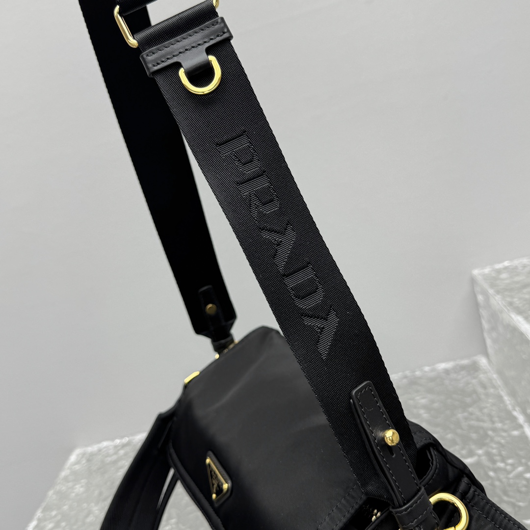 Prada Explore Medium Re-Nylon Shoulder Bag With Flap - DesignerGu