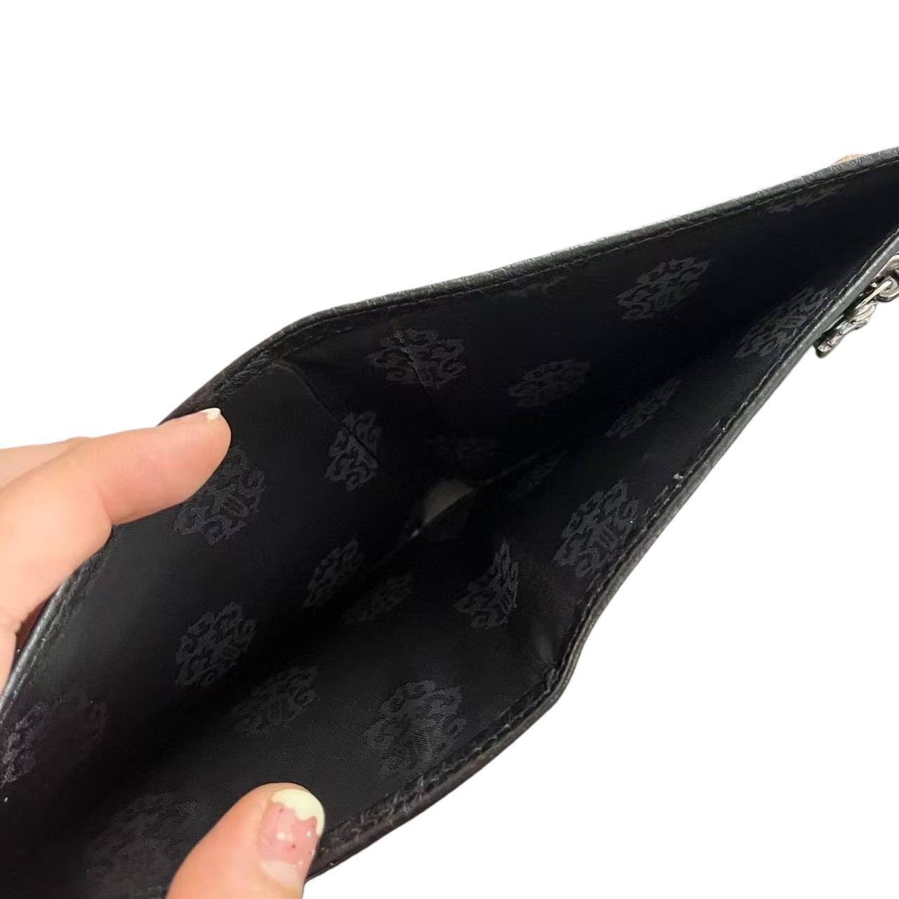 Chrome Heart Leather Cross Wallet - DesignerGu