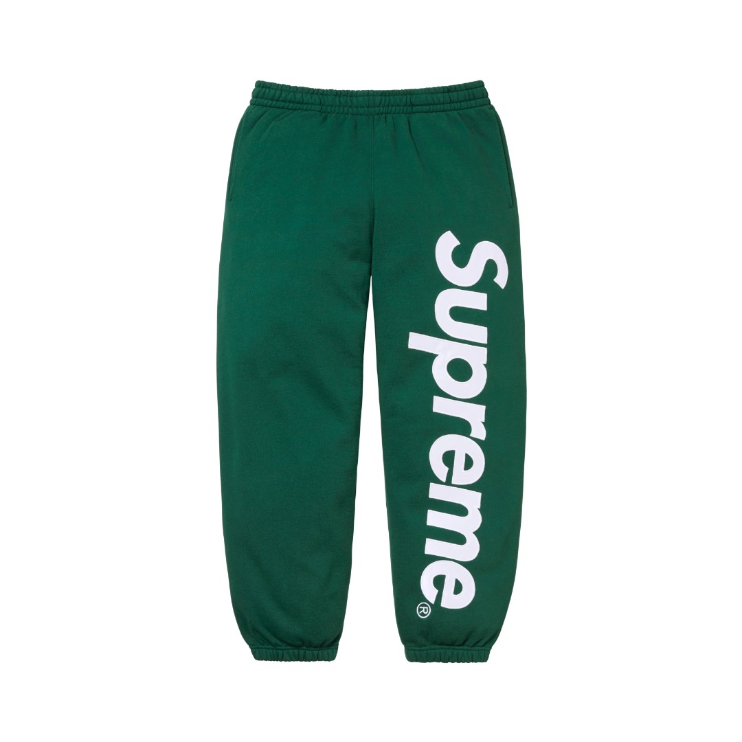 Supreme Satin Appliqué Sweatpant - DesignerGu