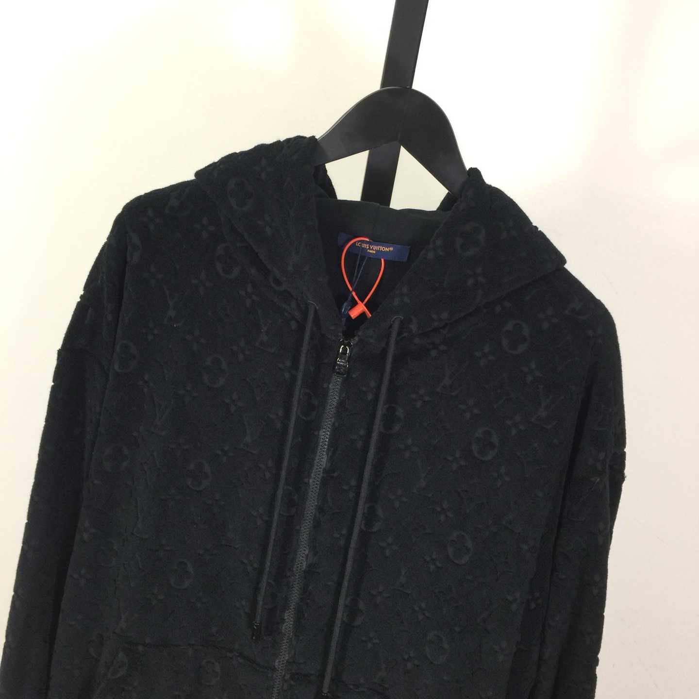 Louis Vuitton Monogram Terry Zip-Through Hoodie   1AGMF2 - DesignerGu