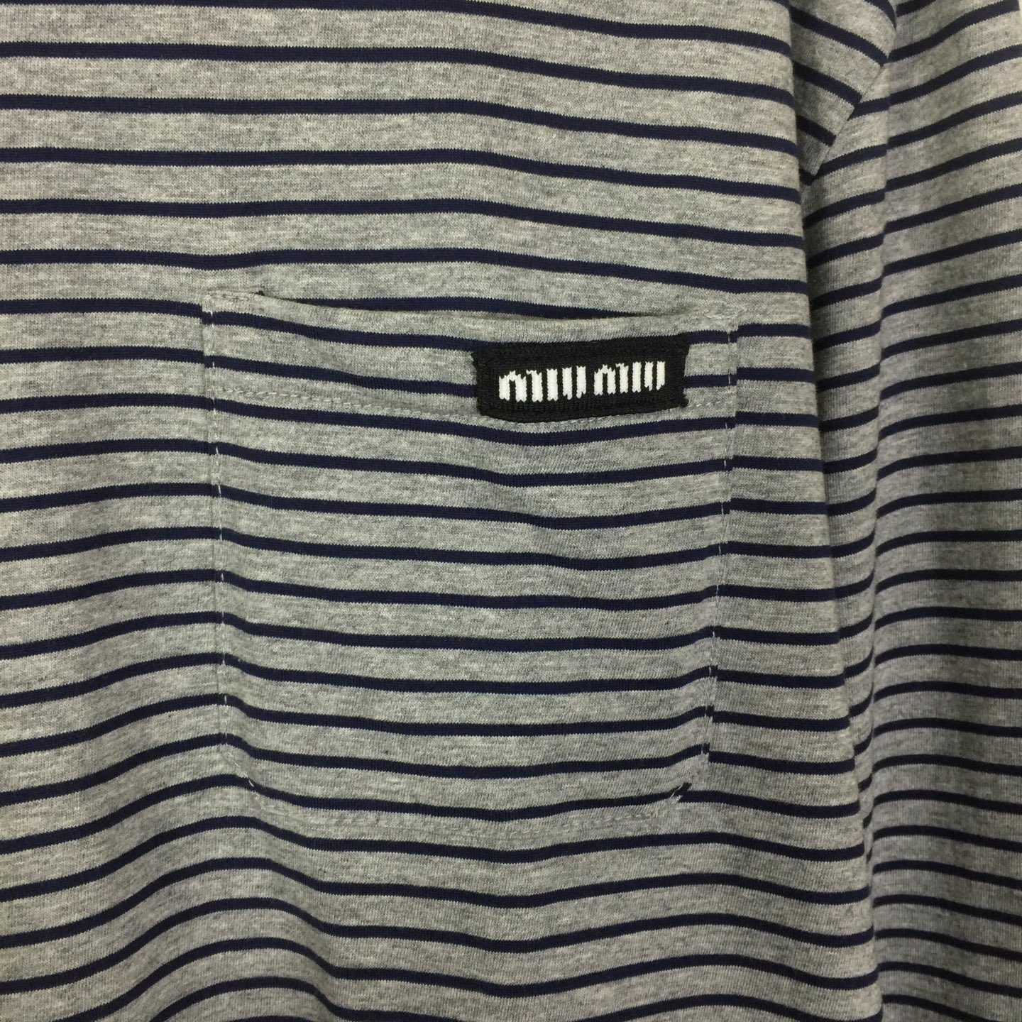 Miu Miu Long-sleeved Jersey T-shirt - DesignerGu