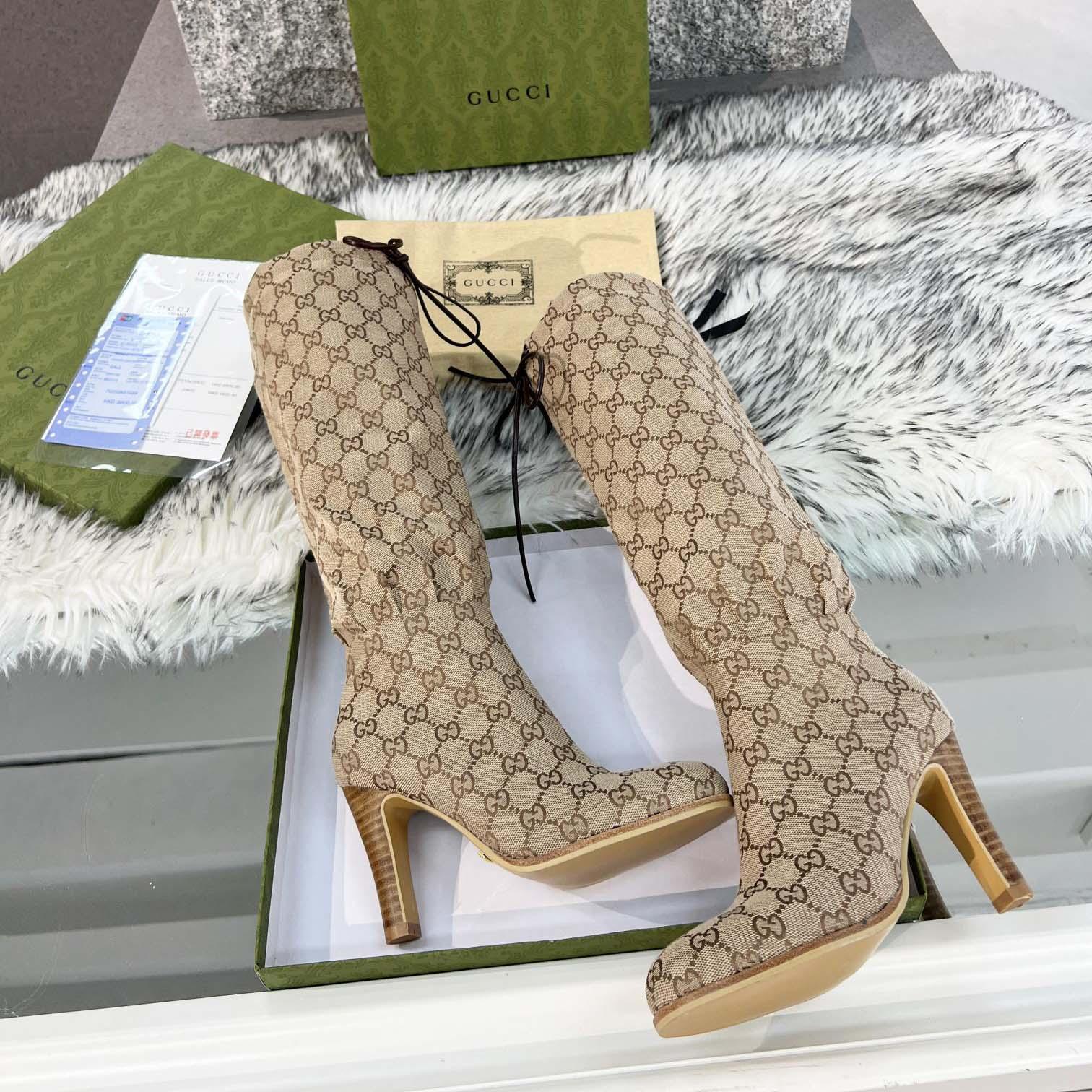 Gucci Knee High Boots - DesignerGu