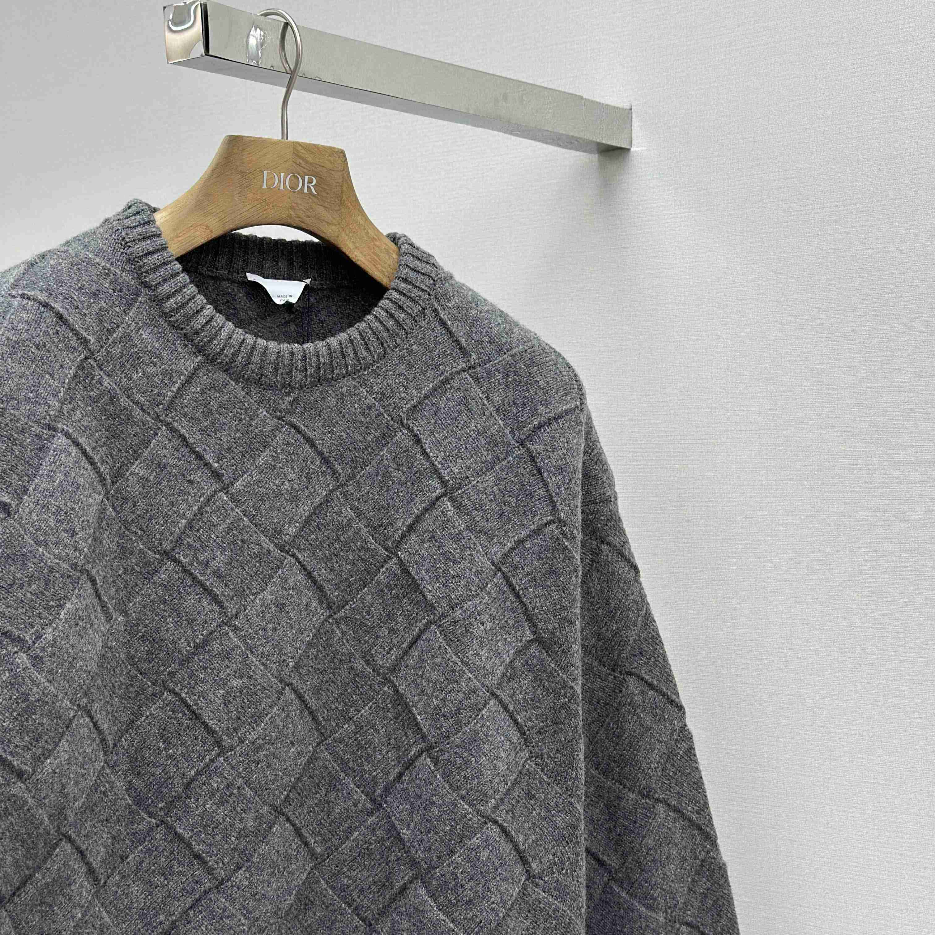 Bottega Veneta Wool Intrecciato 3D Knit Sweater - DesignerGu