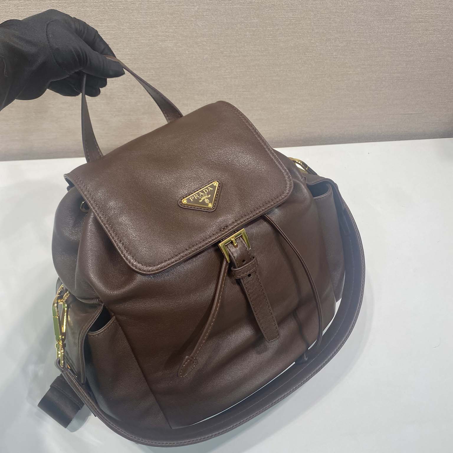 Prada Explore Medium Nappa Leather Backpack - DesignerGu