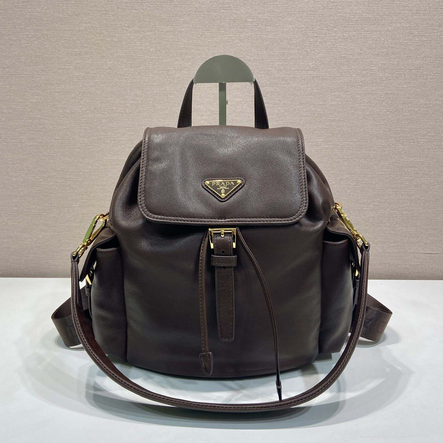 Prada Explore Medium Nappa Leather Backpack - DesignerGu