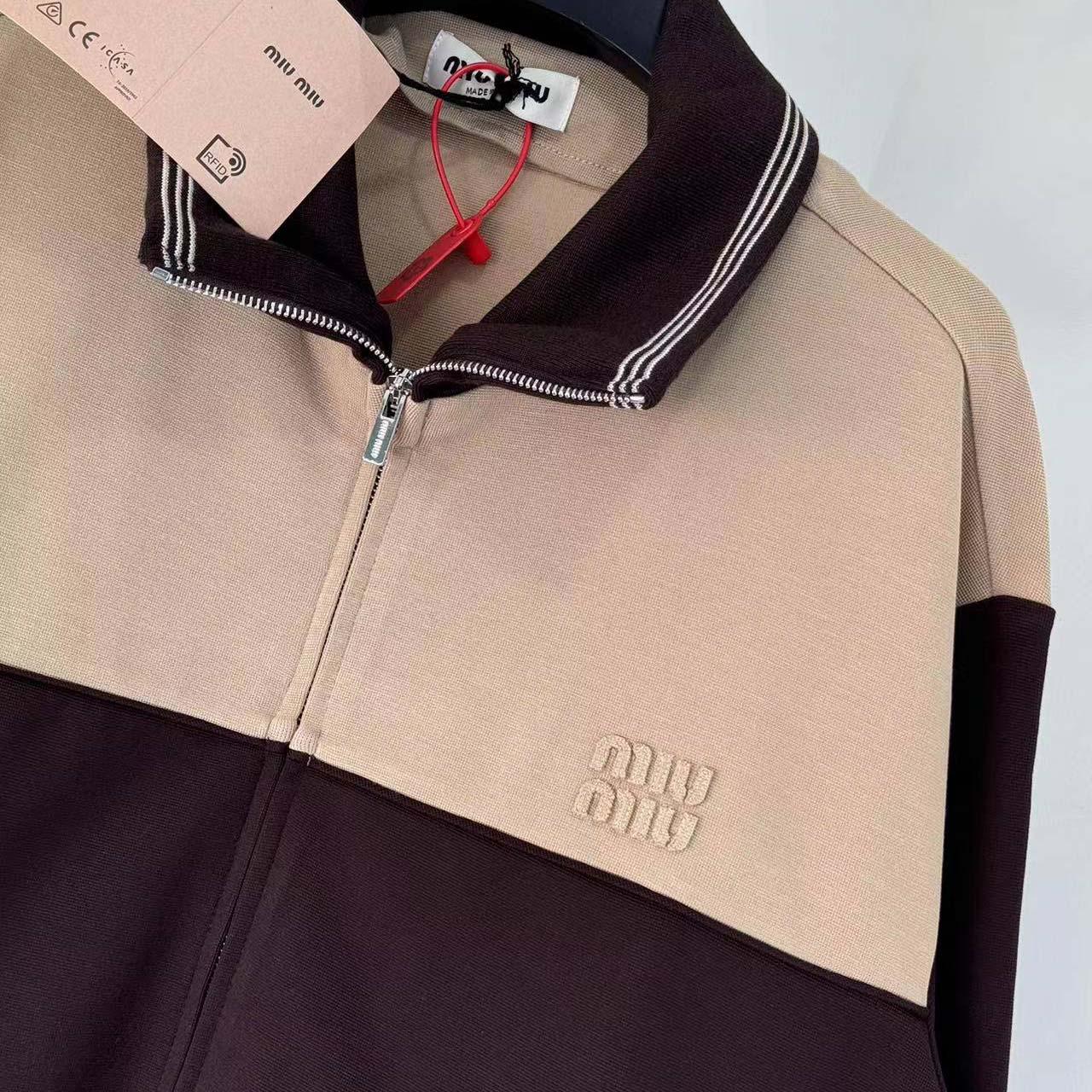 Miu Miu Zipper Sweatshirt - DesignerGu