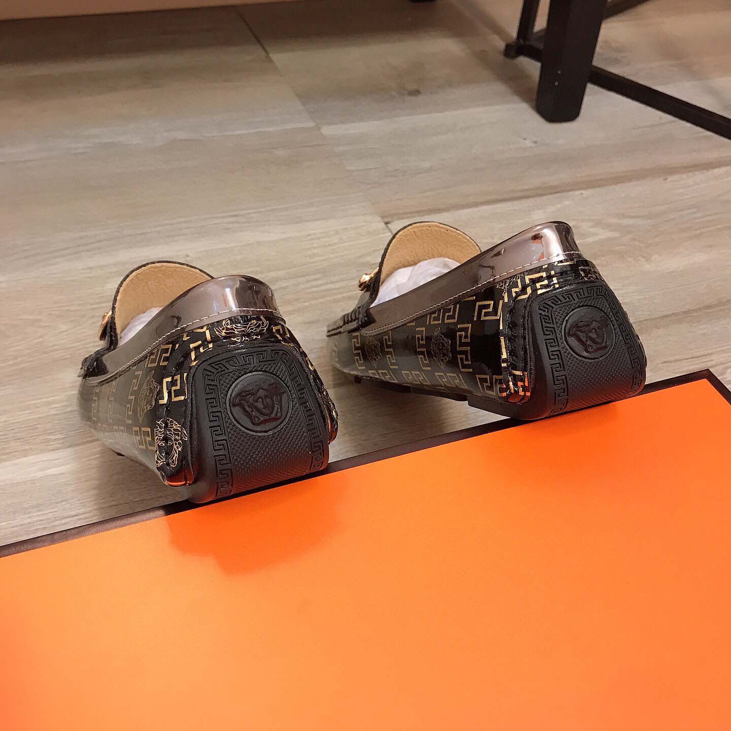 Versace Leather Loafers - DesignerGu