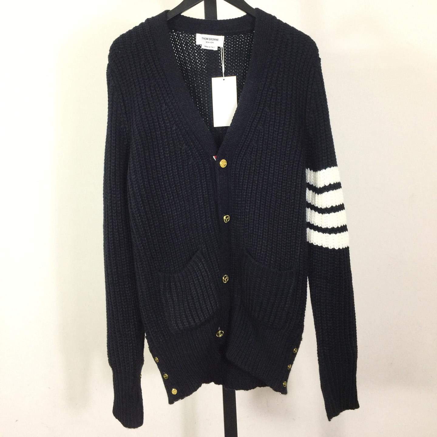 Thom Browne 4-Bar Cardigan - DesignerGu