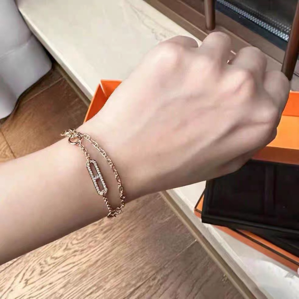 Hermes Chaine D'ancre Chaos Bracelet - DesignerGu