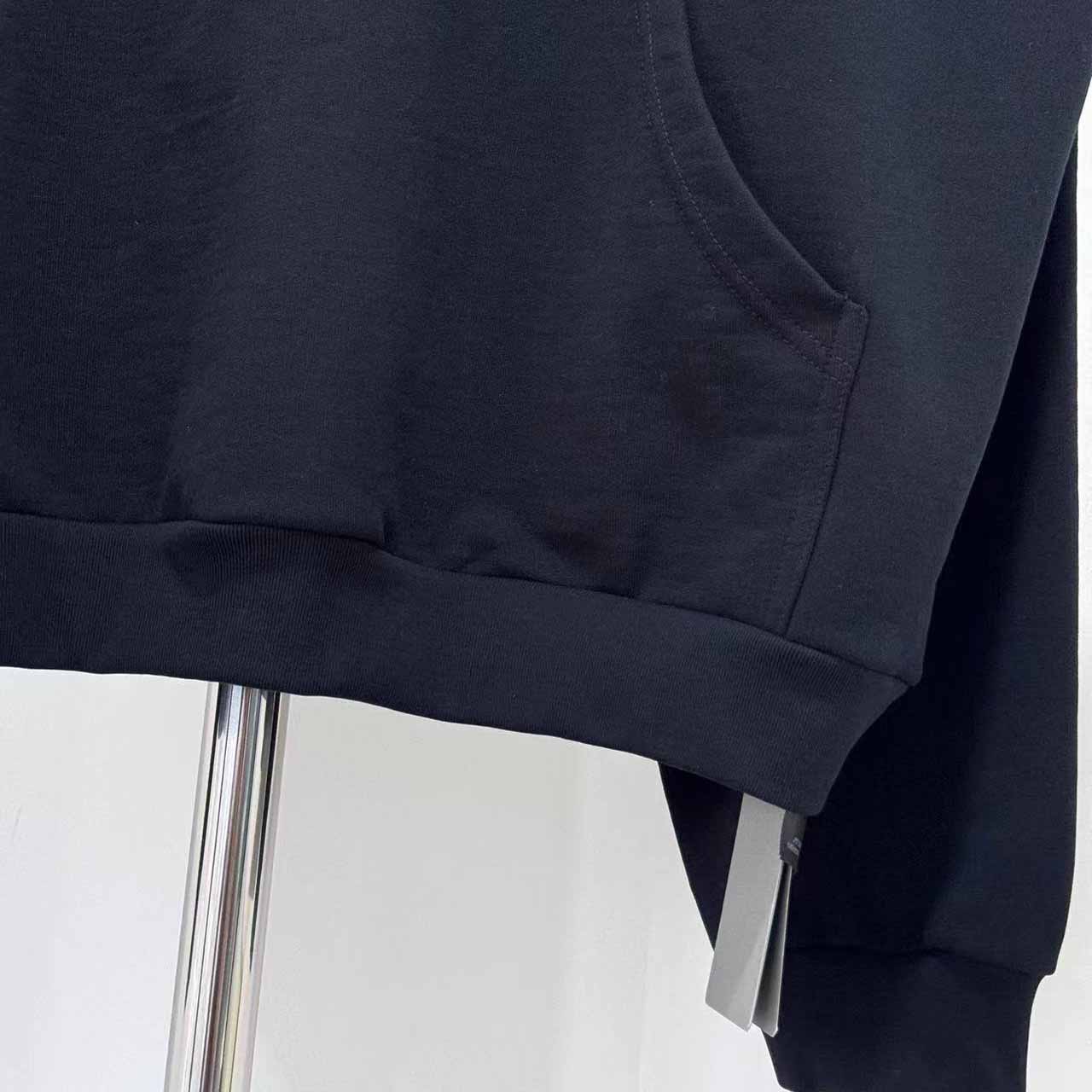 Balenciaga Logo-detail Cotton Hoodie - DesignerGu